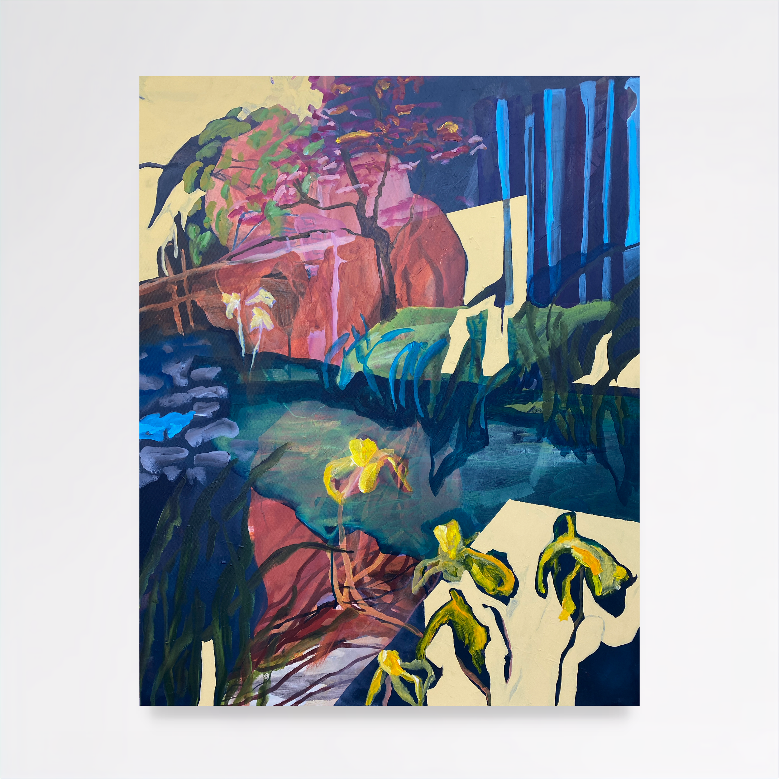 Ninfa II, 2025, Acrylic on canvas - 80x100x2cm