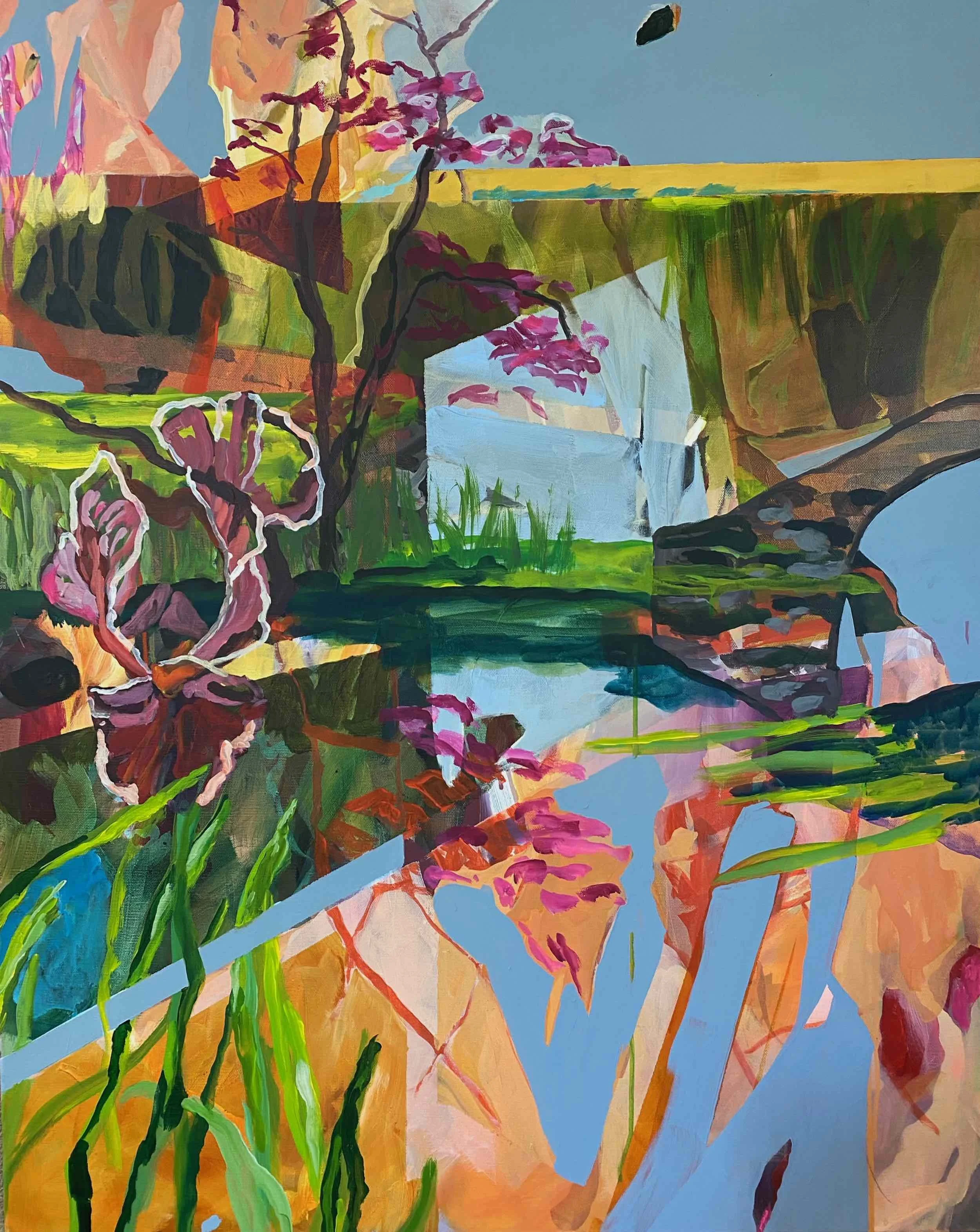 Ninfa II, 2025, Acrylic on canvas - 100x80x2cm