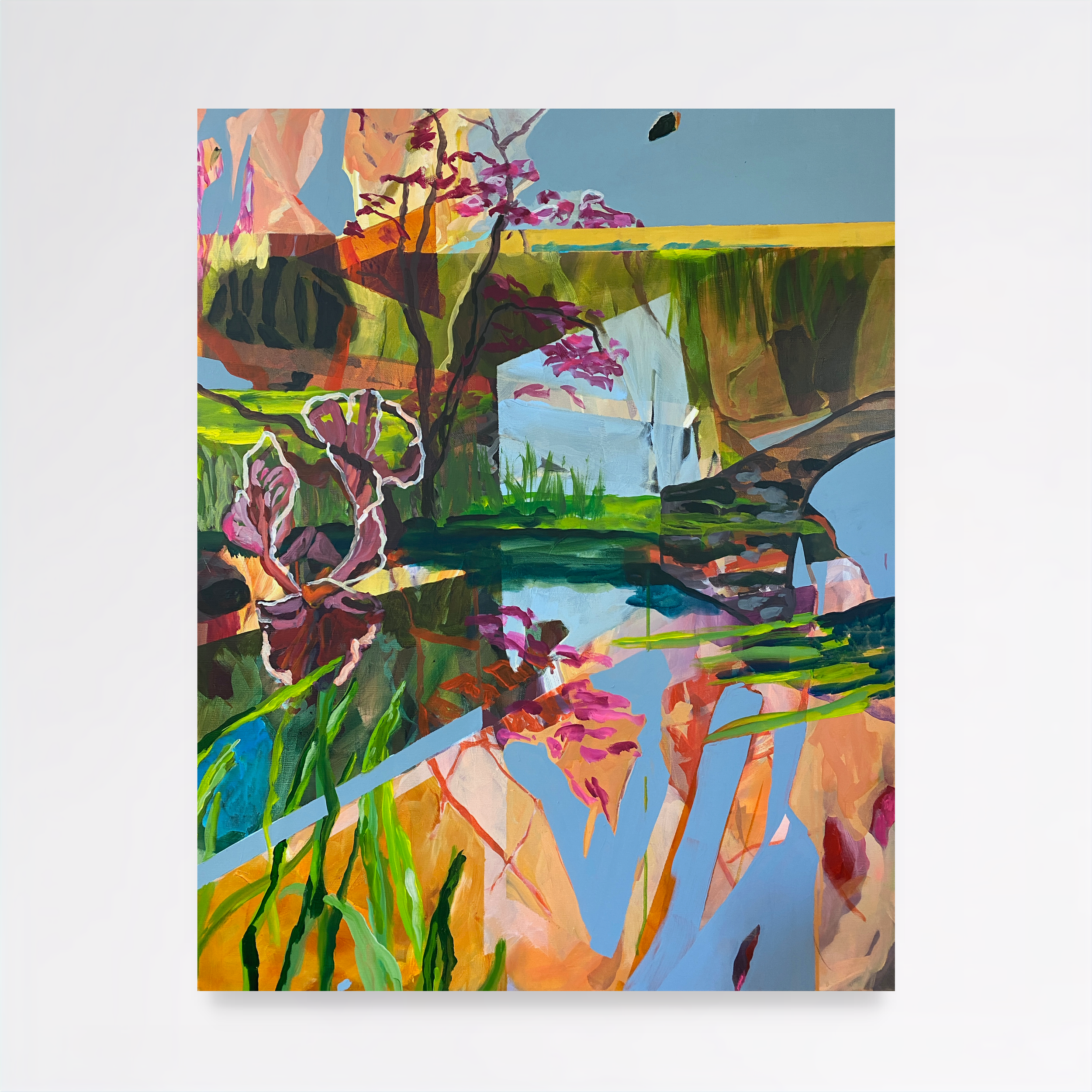 Ninfa II, 2025, Acrylic on canvas - 100x80x2cm