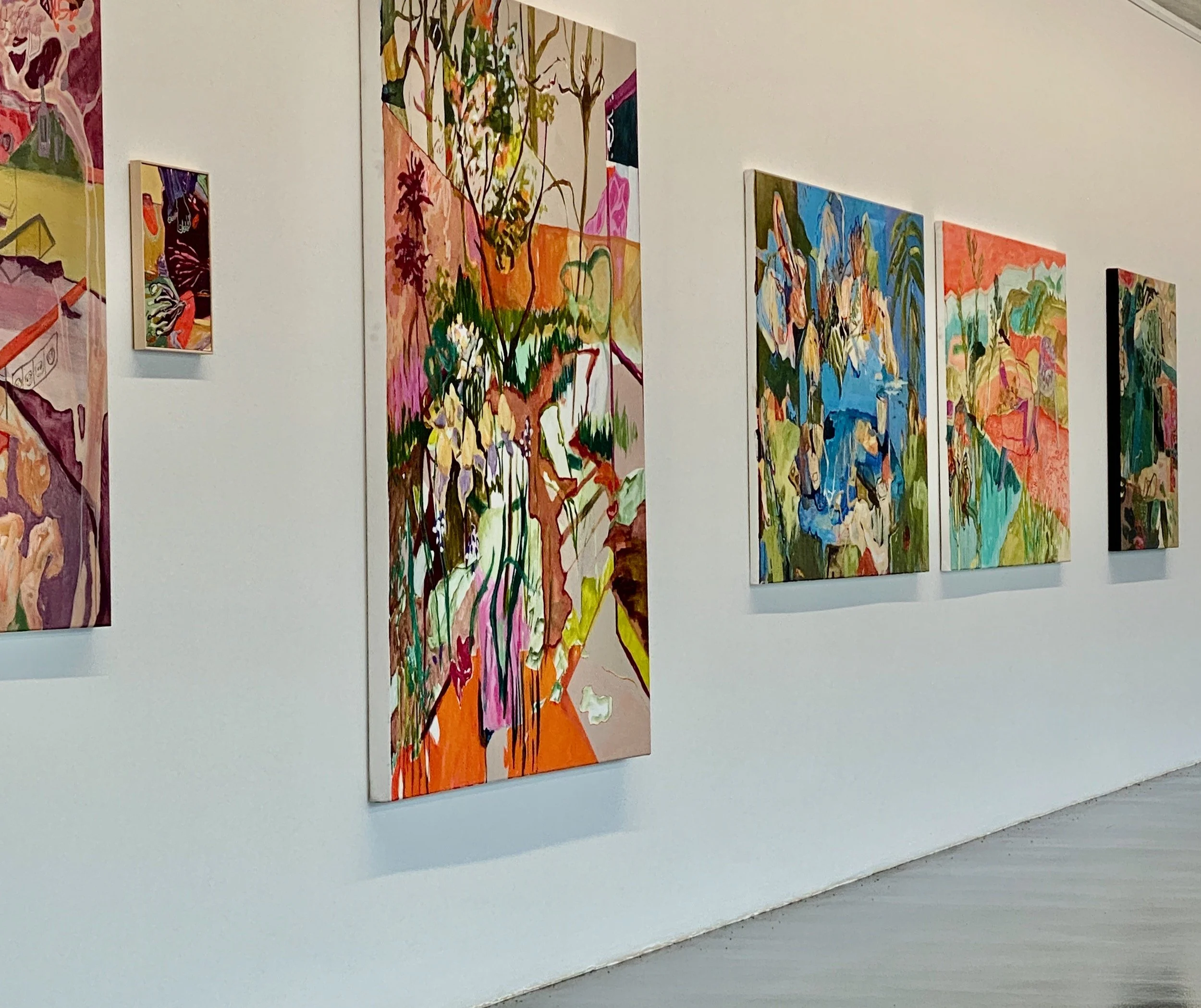 Installation view of "Abundance" (2025) at Gallery Goldbach Center in Küsnacht, Switzerland.