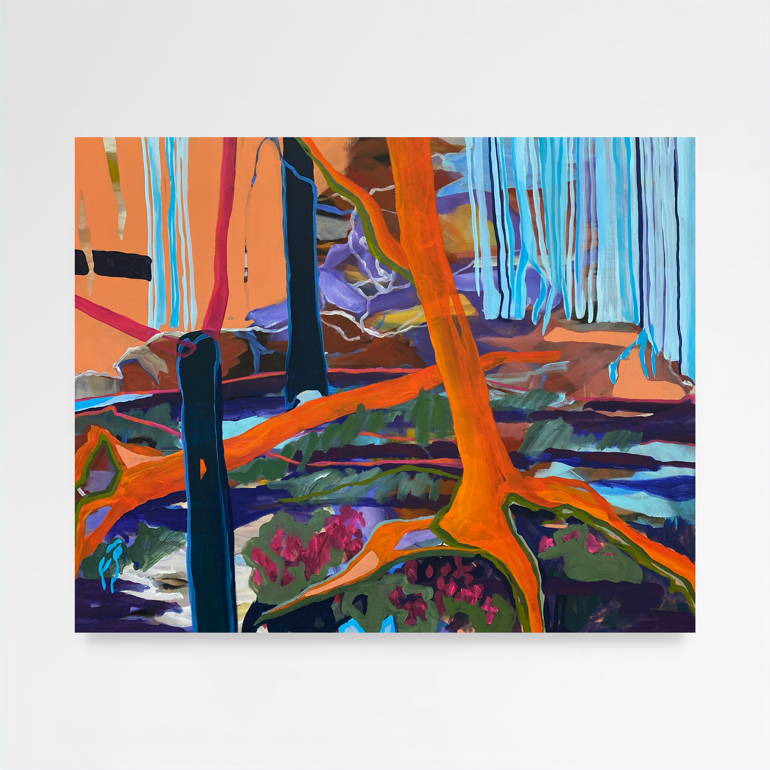 The Curtain, 2025, acrylic on canvas - 80x100x2 cm 