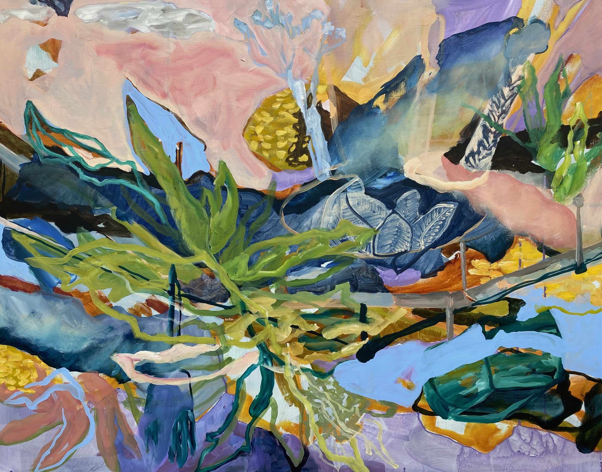 A Hint of Lavender, 2025, Acrylic on canvas - 80x100x2cm