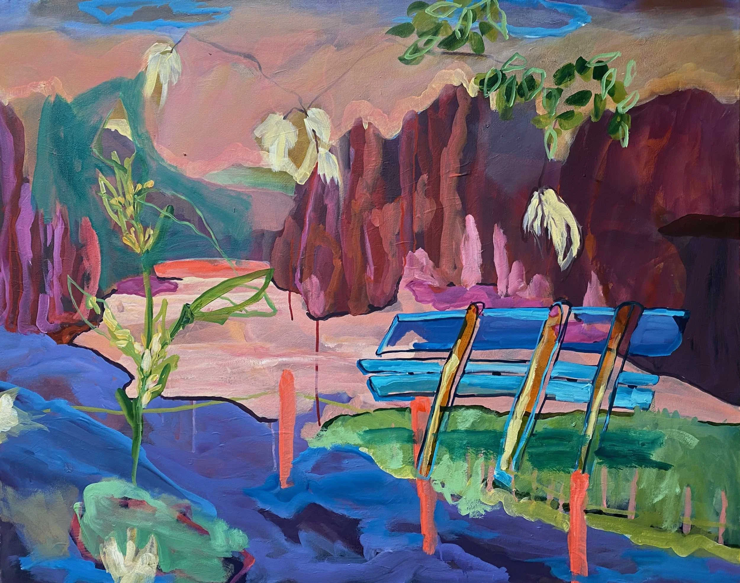 A Place to breath, 2025, Acrylic on canvas - 80x100x2cm