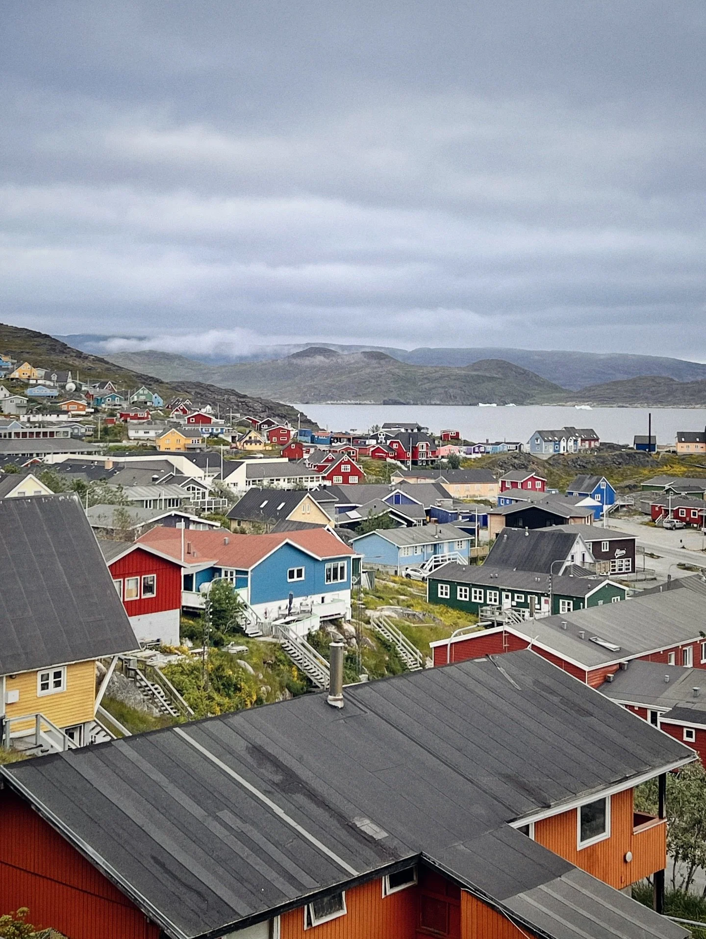 After crossing from Newfoundland, we made landfall at our first Greenlandic port - and what an entrance it was! Qaqortoq greeted us with a proper storm, sending us scrambling between three different quays before the harbormaster pointed us toward a s