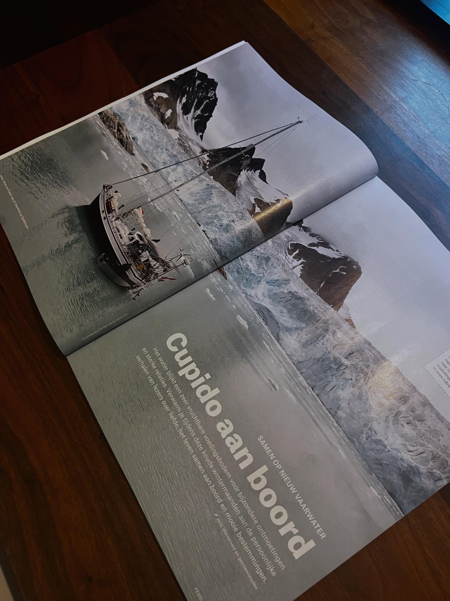 Featured in an article in @zeilen_magazine about l&rsquo;amour on board, thanks @sv_jonathan_seagull !

&ldquo;Practice crossing to Spitsbergen&rdquo;
Julien and Pieter have just returned from an Atlantic loop XL. In eighteen months, they sailed to S