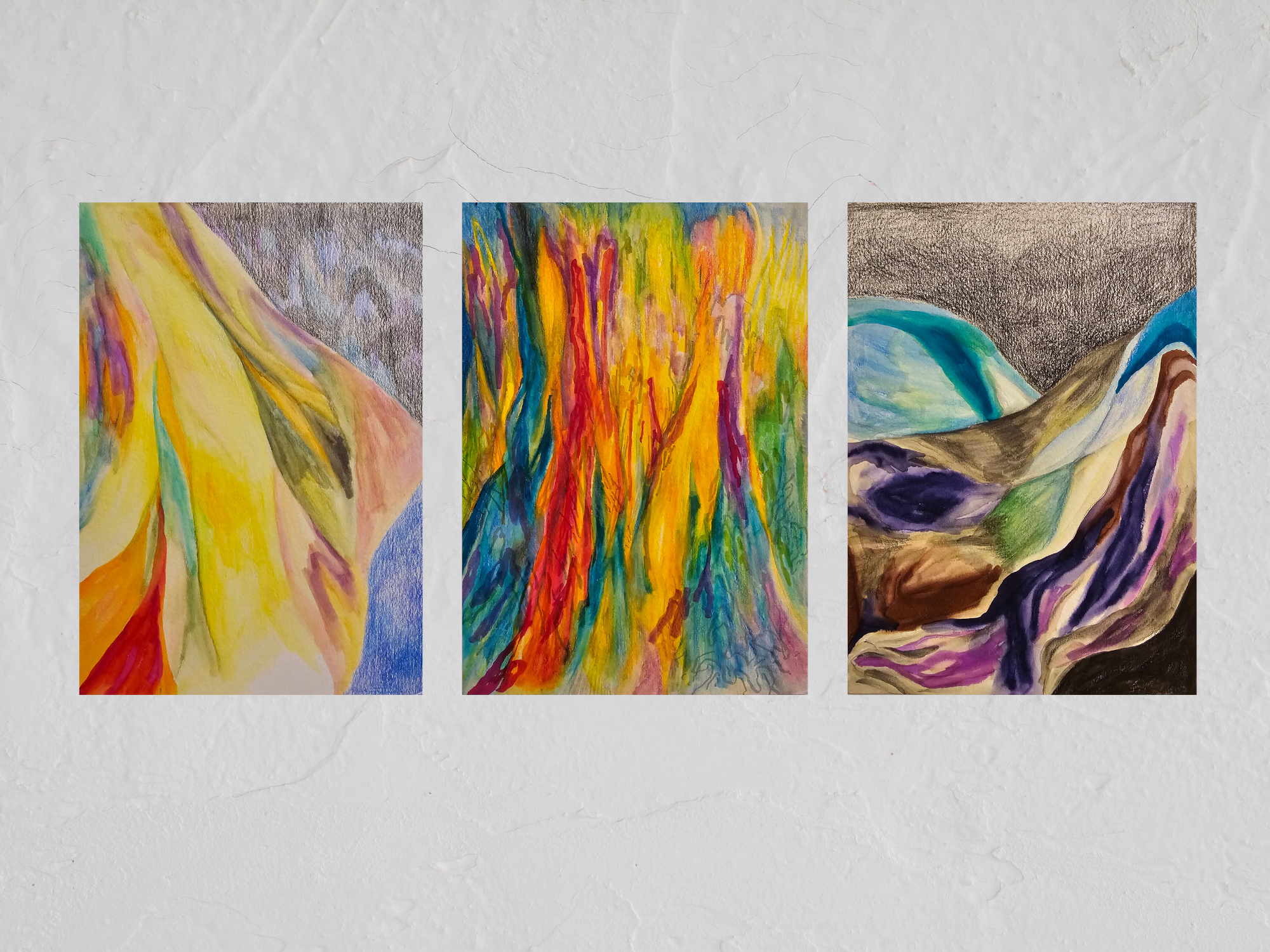 Light Through the Curtain,
watercolor on paper, 14.8×21 cm, 2024