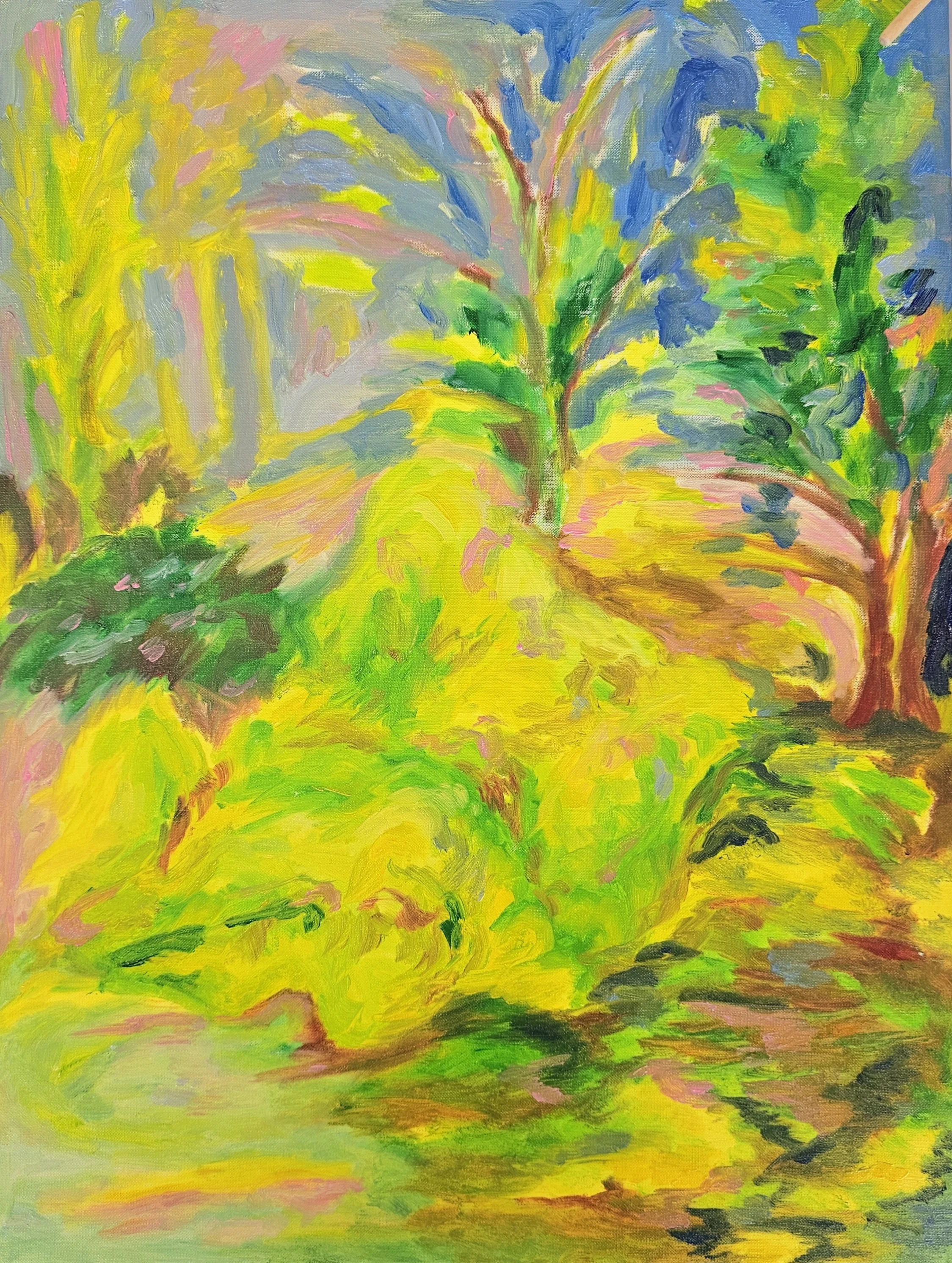 A Sentence of Some Spring,
Oil on paper, 42×55 cm 2024
