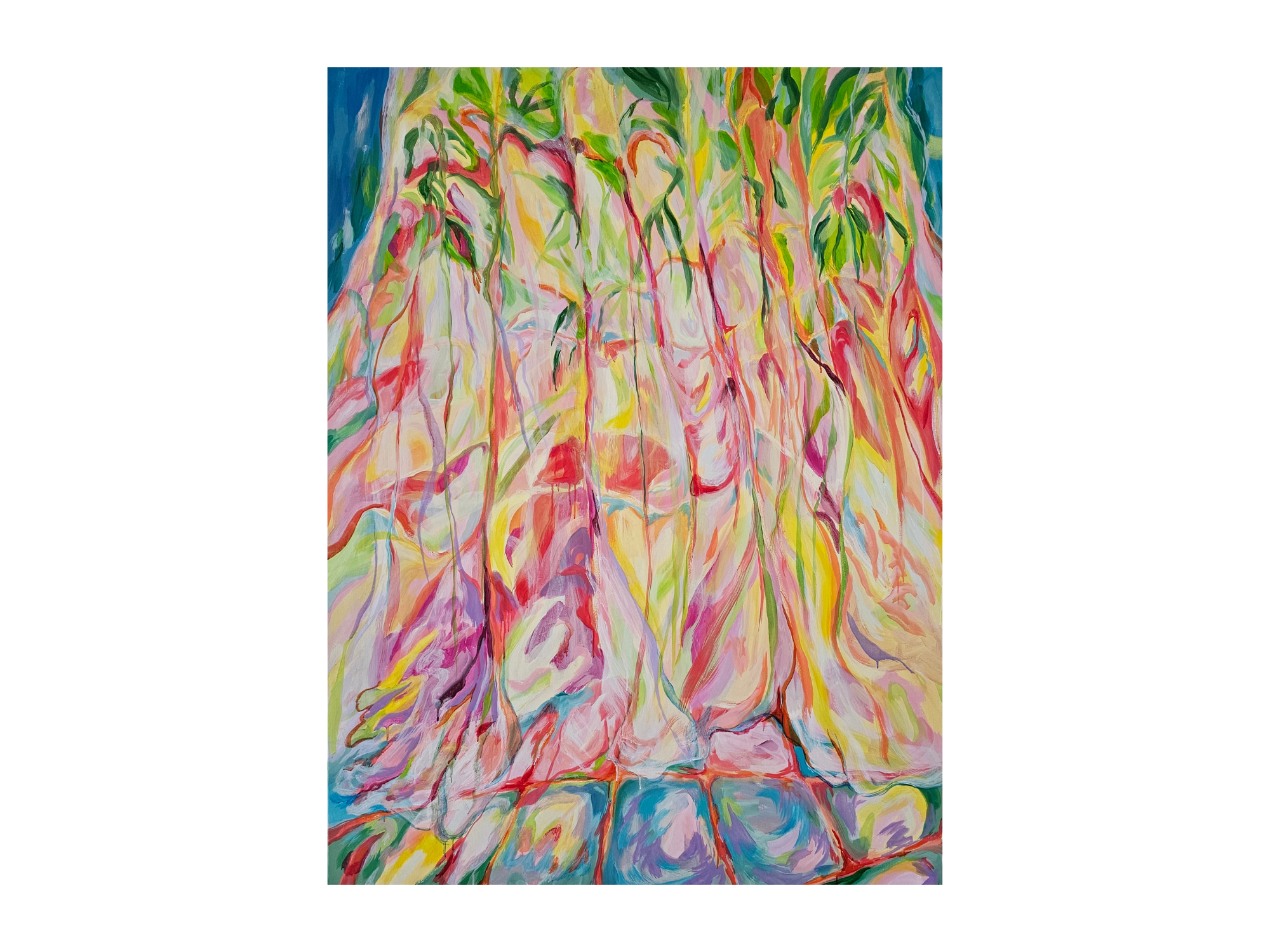 Light Through the Curtain,
acrylic on canvas, 120×160cm, 2024