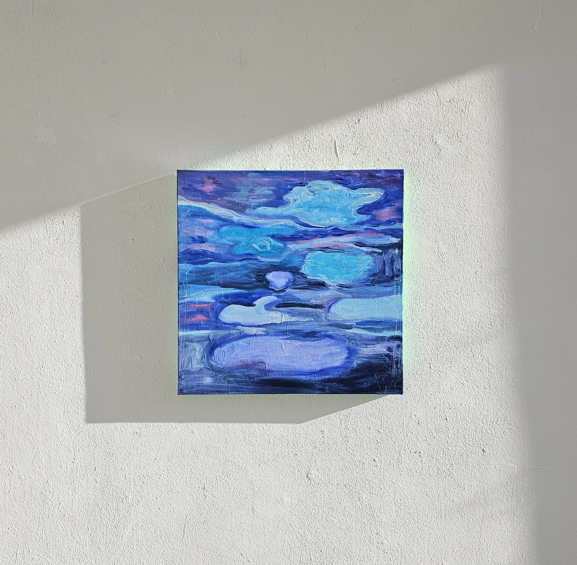 Sunset, oil on canvas, 50×50 cm, 2024