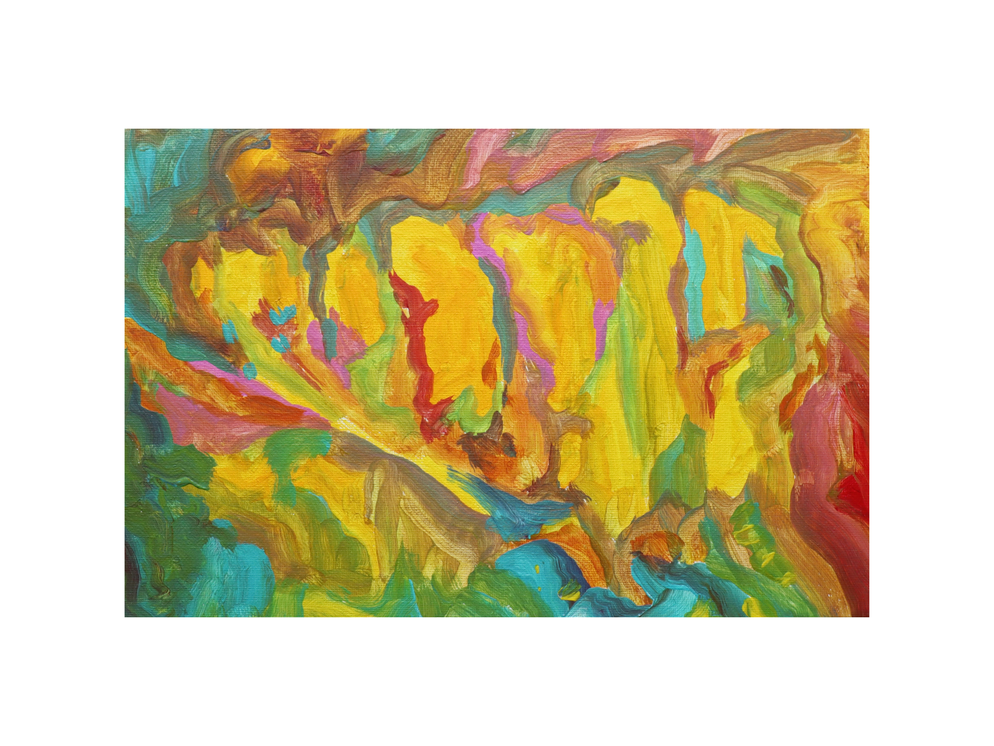 Light on the Surface, acrylic on painting cardboard, 30×20cm, 2022