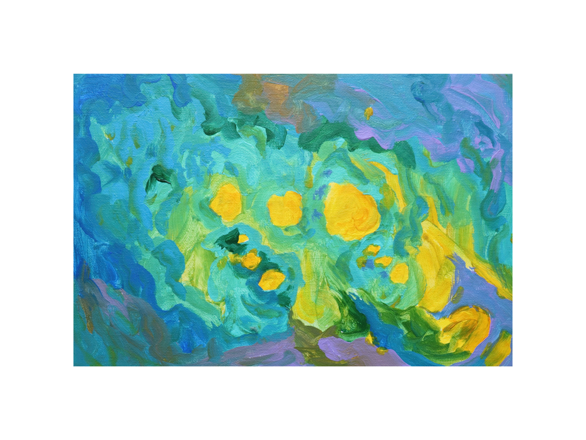 Light on the Surface, acrylic on painting cardboard, 30×20cm, 2022