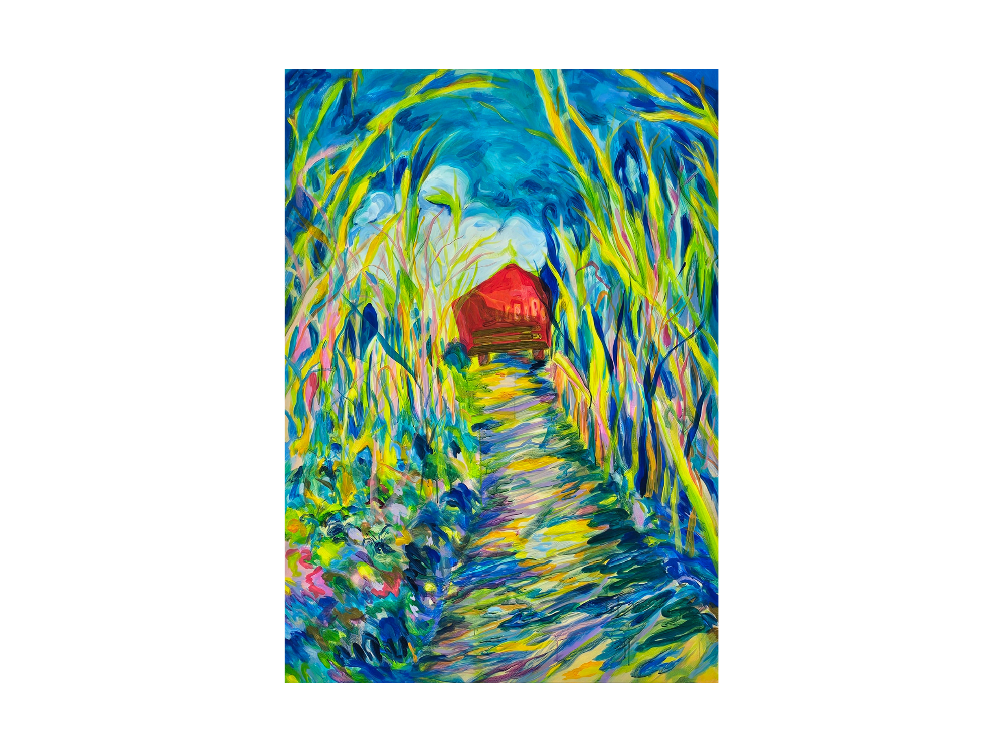 Walk in the Light,
acrylic on canvas, 100×140cm, 2024