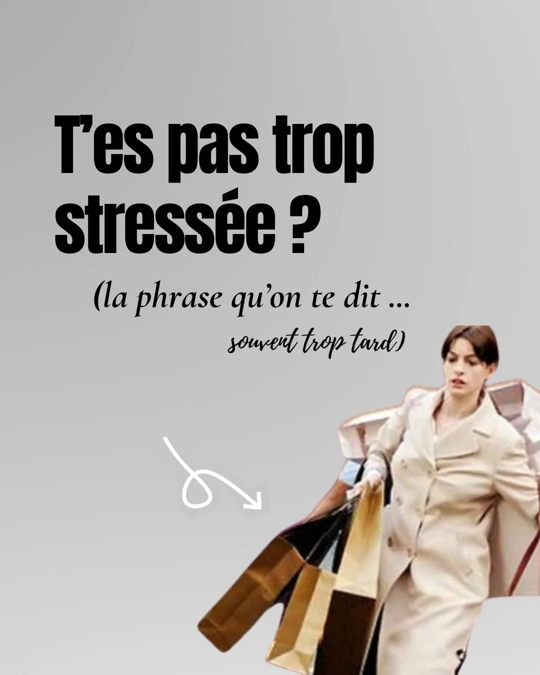 On te dit souvent : &laquo;&nbsp;Tu stresses trop.&nbsp;&raquo; &laquo;&nbsp;&Ccedil;a va t&rsquo;es pas trop stress&eacute;e ?&nbsp;&raquo;

Mais en vrai, ce n&rsquo;est pas &ldquo;trop de stress&rdquo;. C&rsquo;est souvent trop de charge mentale, t