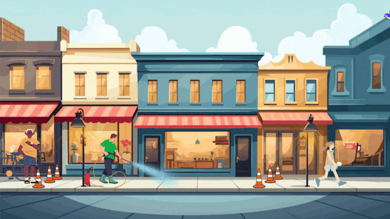 Commercial pressure washing services in Colchester