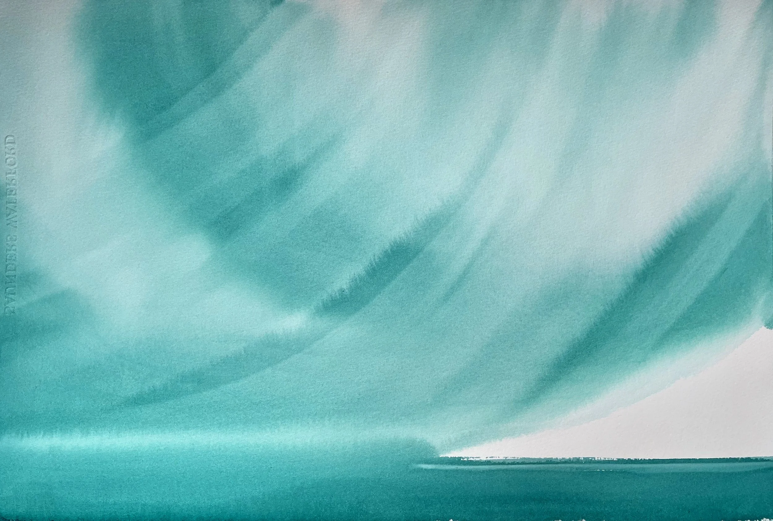Cloud Dance, The MInch 63 - watercolour 38 x 57 cm £1500