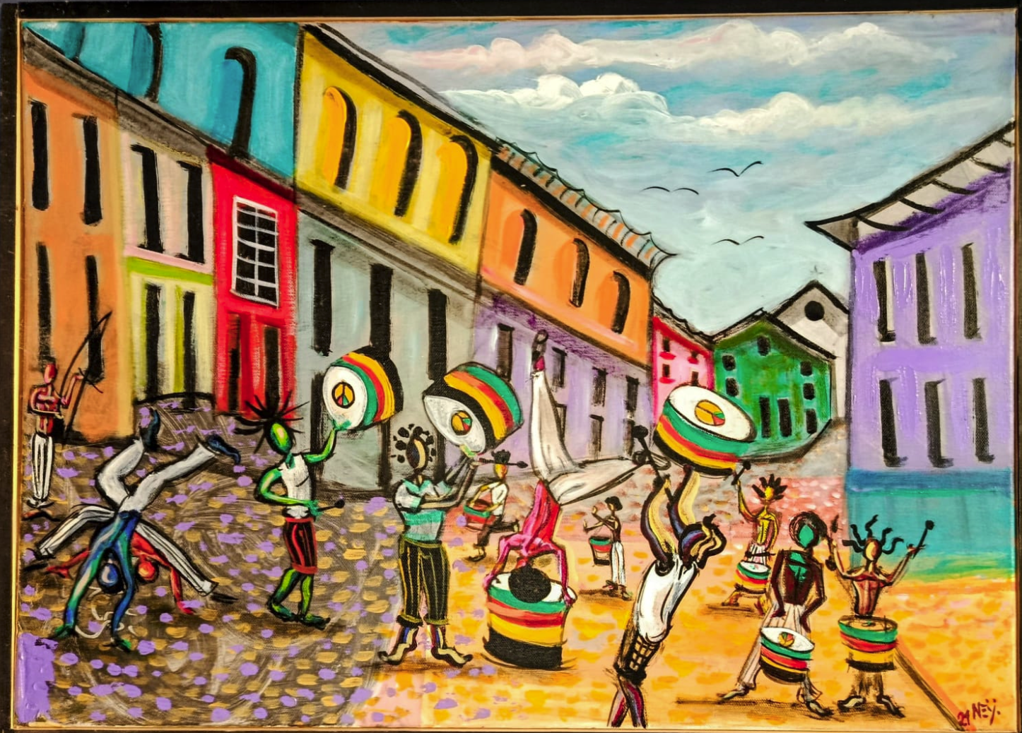 Olodum no Pelourinho (73,5x53,5)