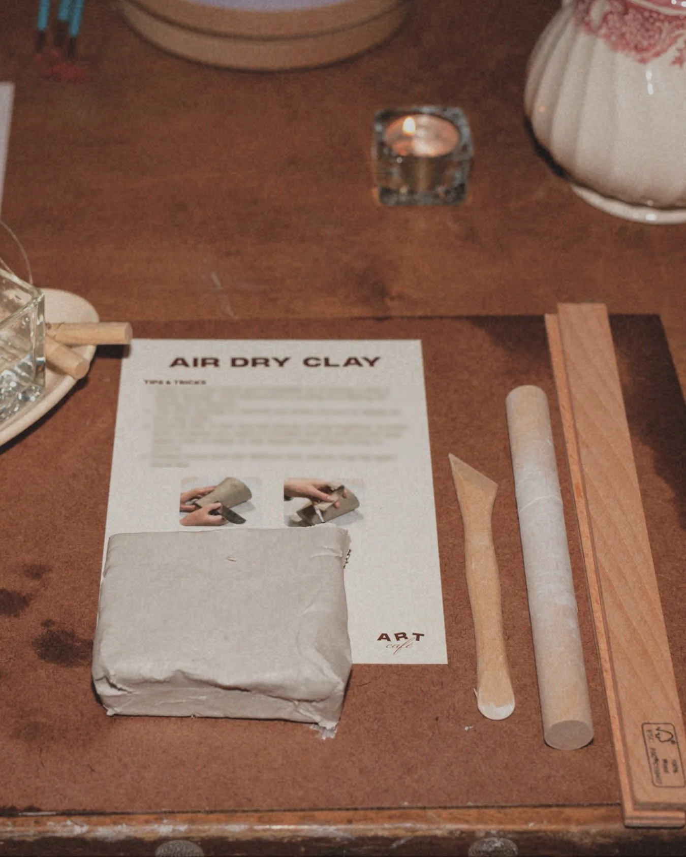 Get your hands dirty with air dry clay at The Art Caf&eacute; this weekend.

The experience includes 500g of air dry clay, all the tools you need, plenty of inspiration, and a box to take your handmade piece home.