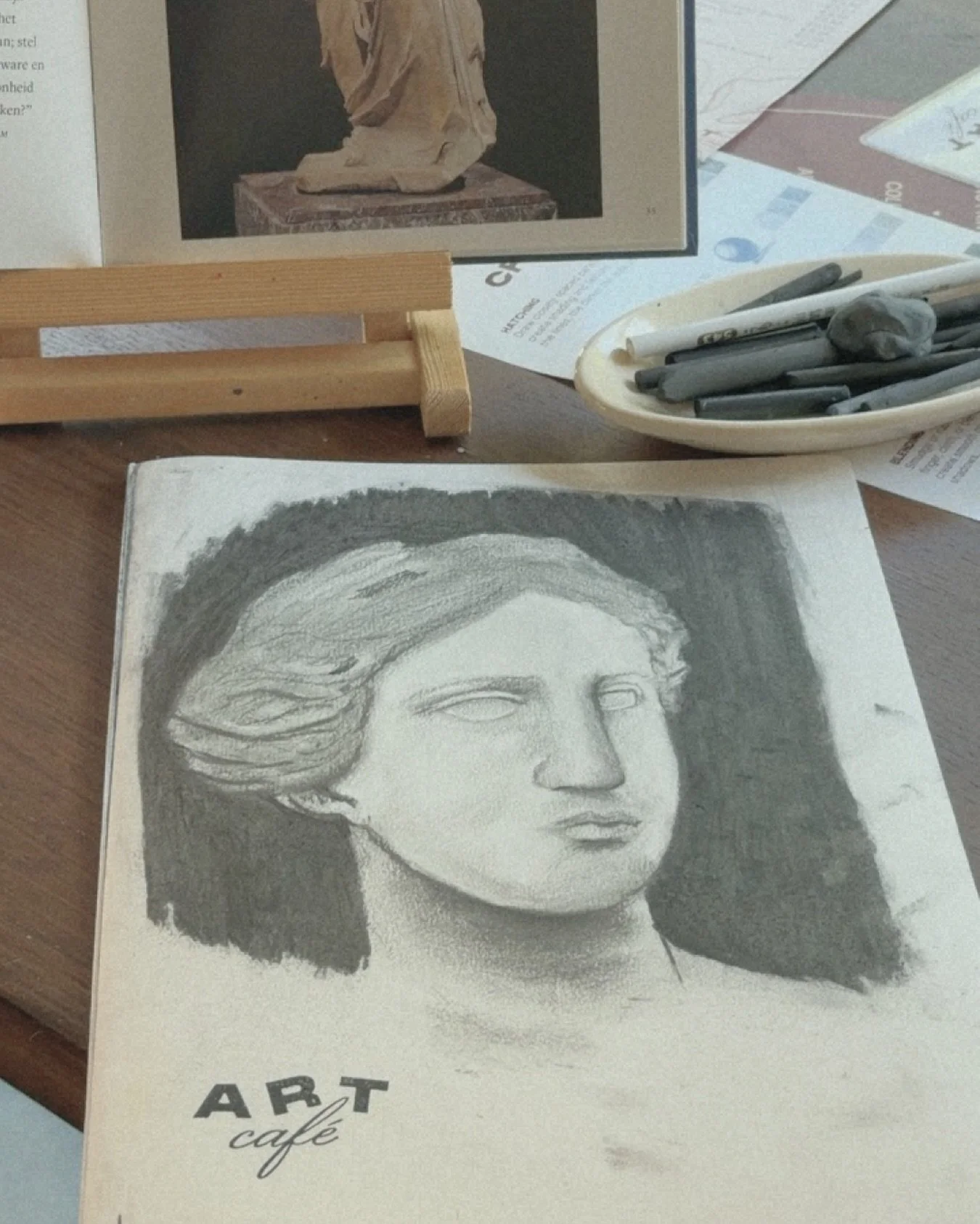 One of your charcoal drawings from last week. Book your spot for this weekend and try it yourself for &euro;15