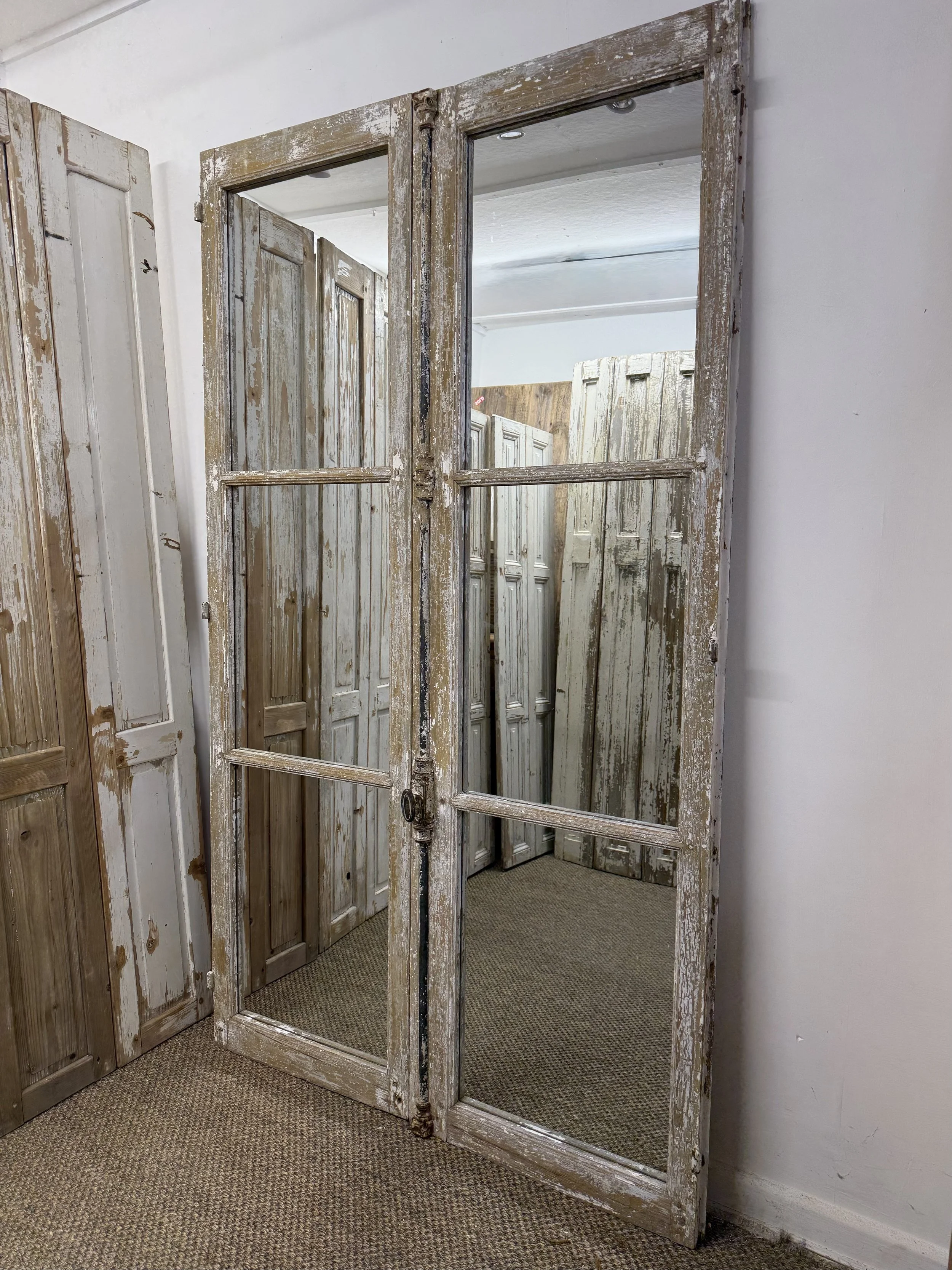 Vintage Rustic French Door Mirrors (SOLD OUT)