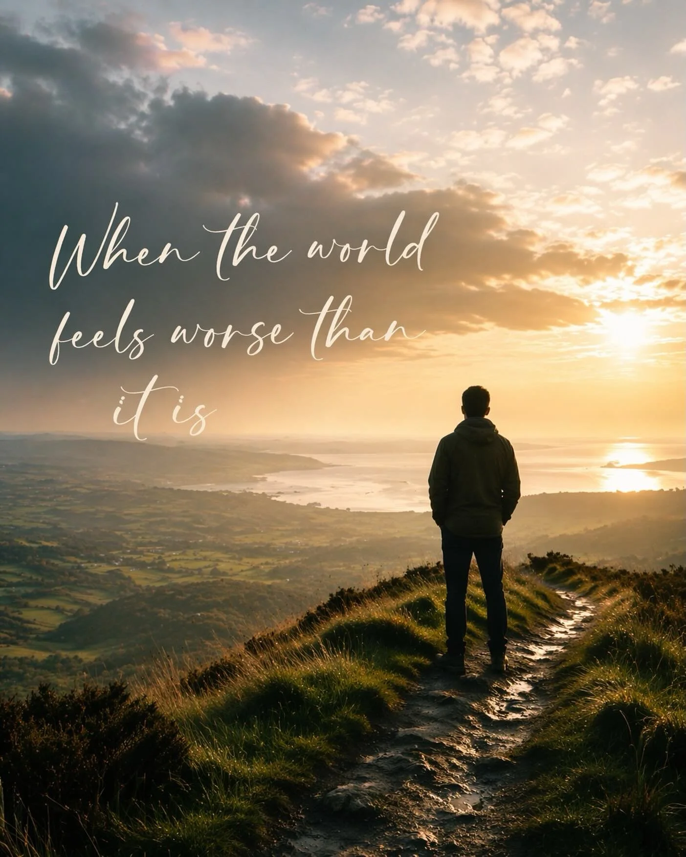 It can feel like the world is getting worse, even when the full picture is more complex than that.

When pressure builds, perception can narrow. What we see, hear, and feel starts to reinforce a single story.

Over time, that can lead to something el