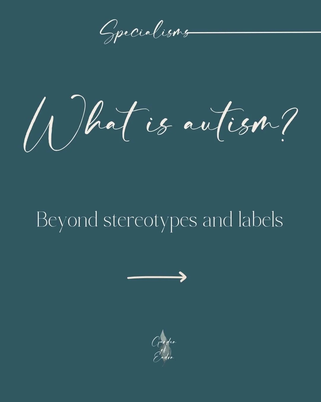 Autism is often spoken about through diagnosis and labels.

But in therapy, real life is usually more complex.

This week I&rsquo;ve been exploring autism not just as a clinical category, but as a lived experience &mdash; shaped by communication, sen