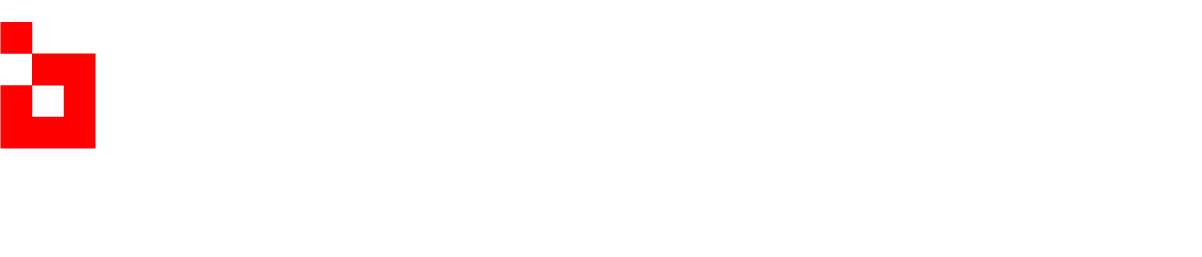 Logo for 'brand square by WFR' with bold white text on black background, a small red and white square design