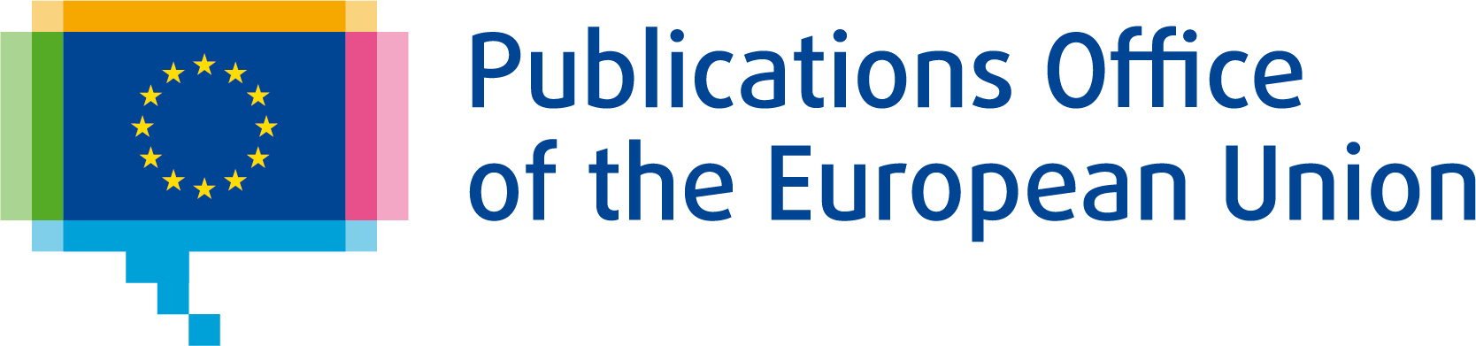 Logo of the Publications Office of the European Union, featuring a flag with blue background and yellow stars, with the text 'Publications Office of the European Union' beside it.
