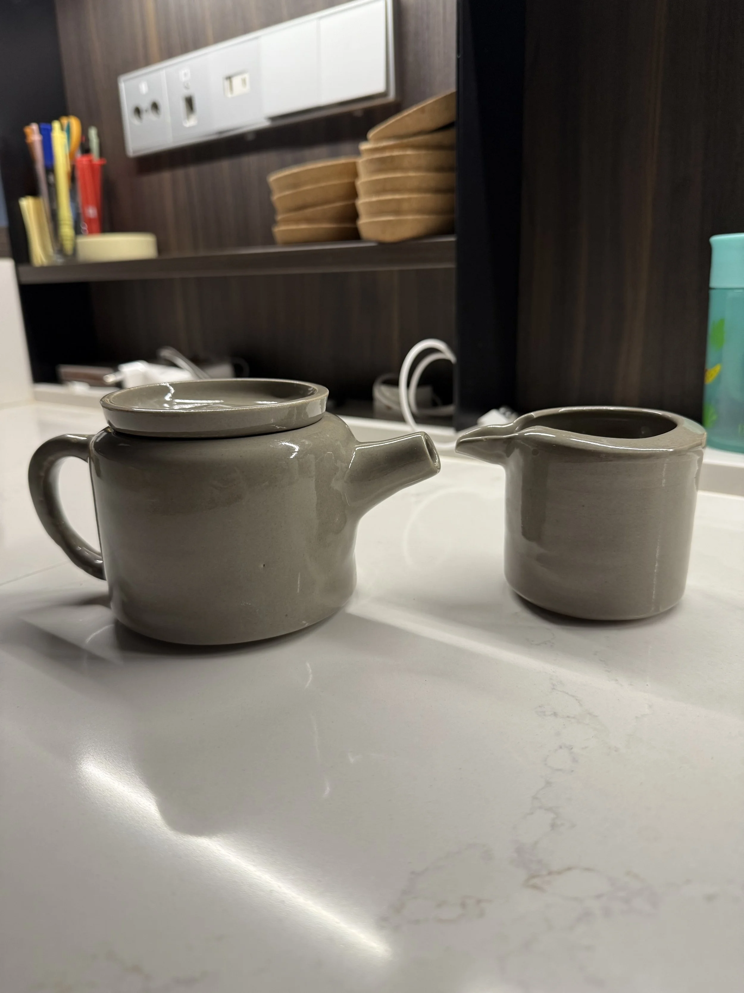 Grey Ceramic Tea Set