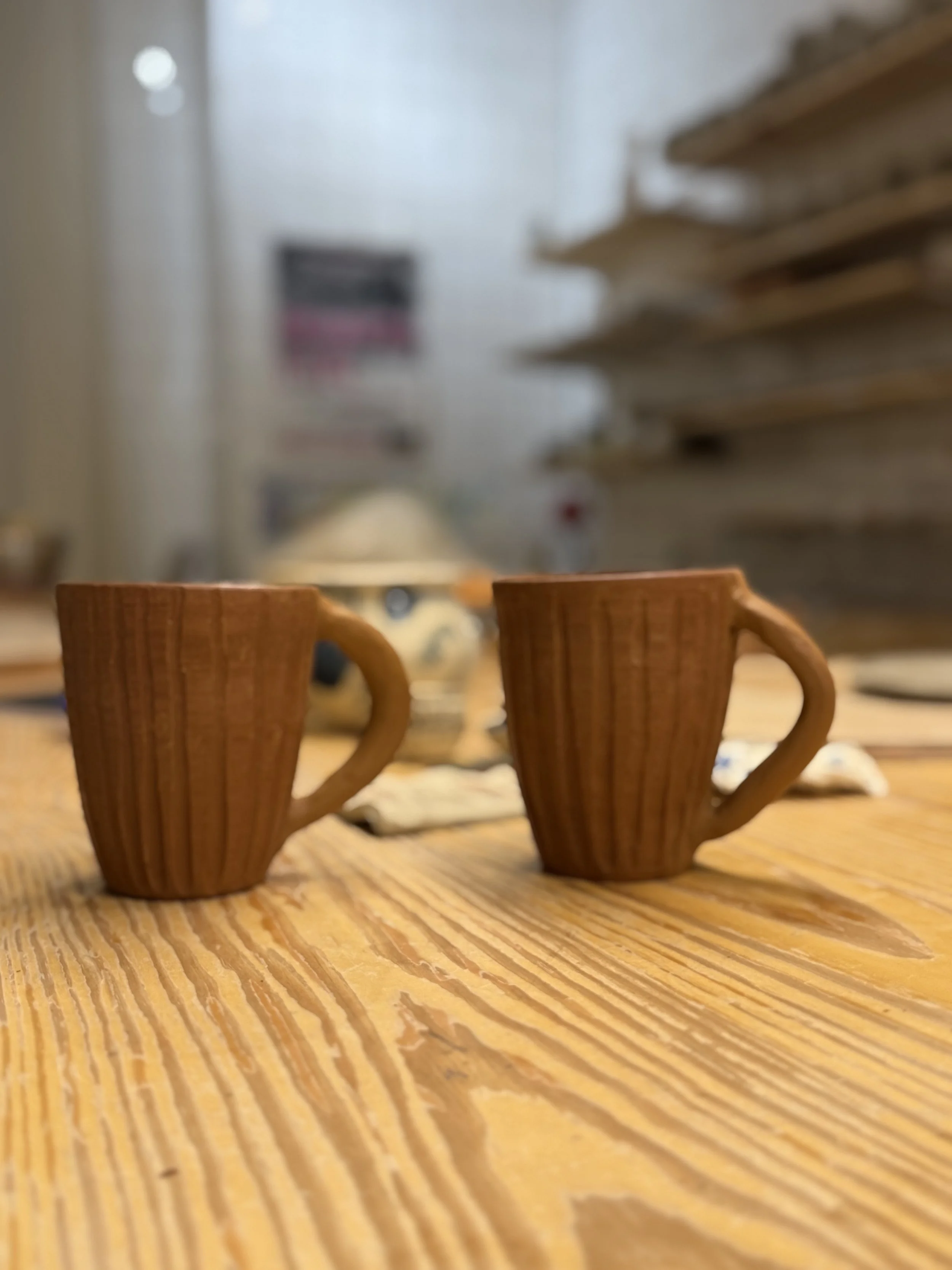 Stripe Mugs, set of 2