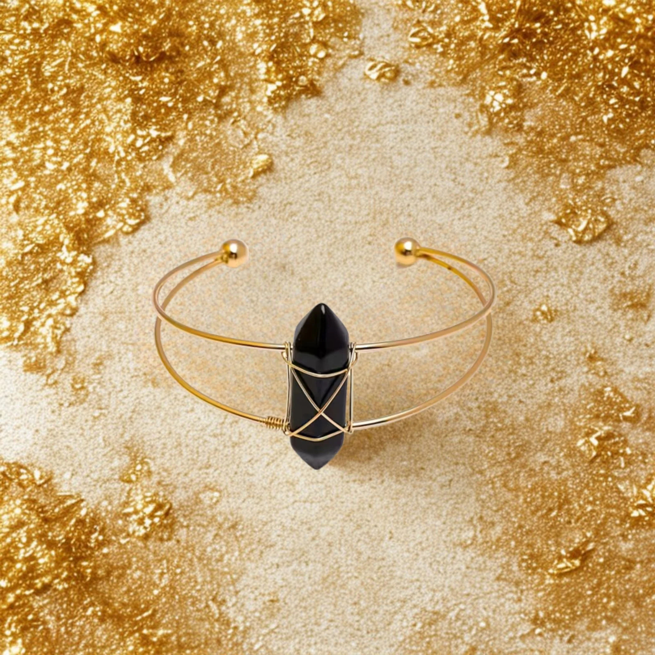 Natural Crystal Bangle