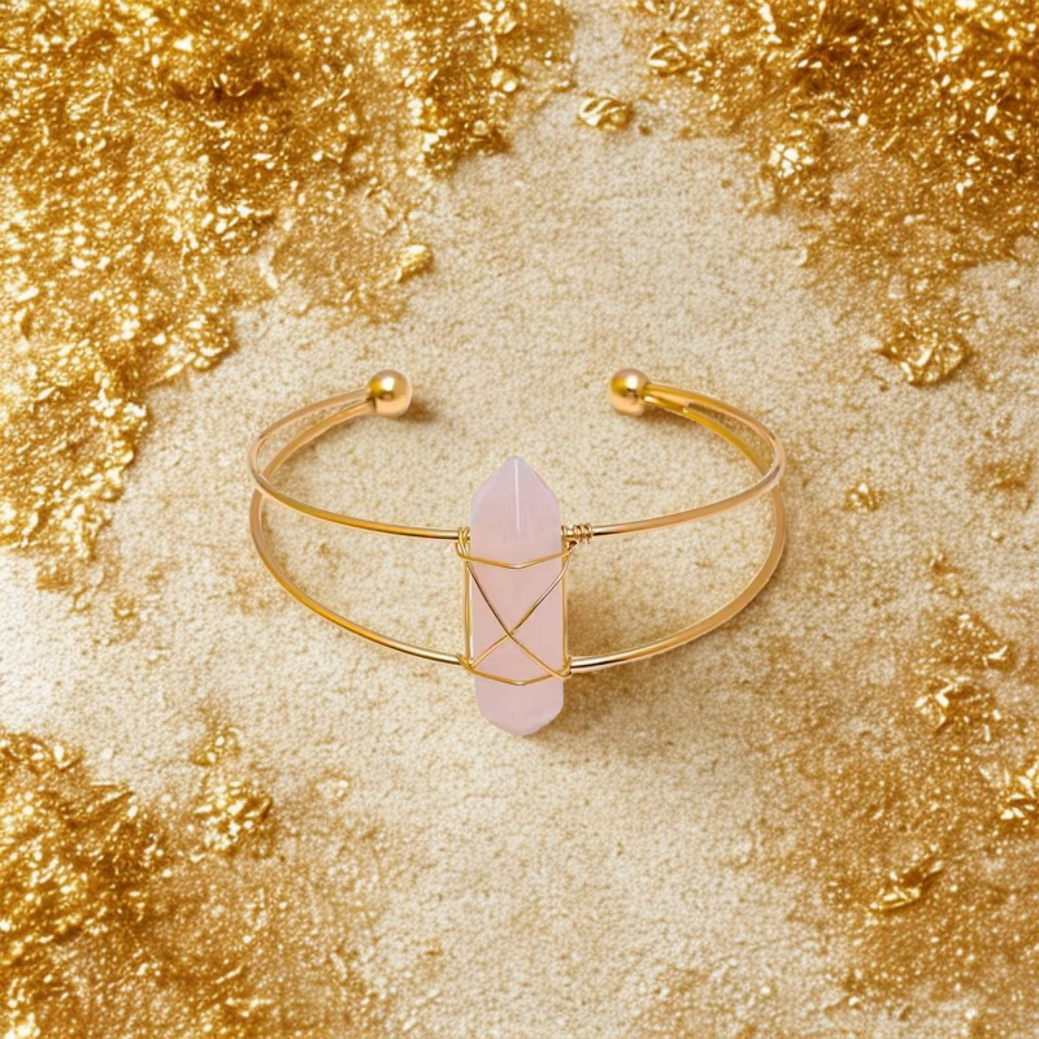 Natural Crystal Bangle