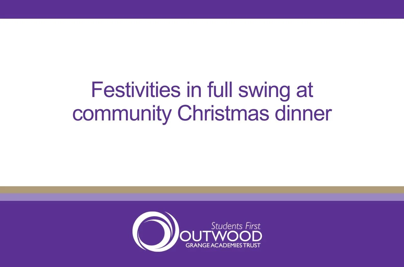 Festivities in full swing at community Christmas dinner