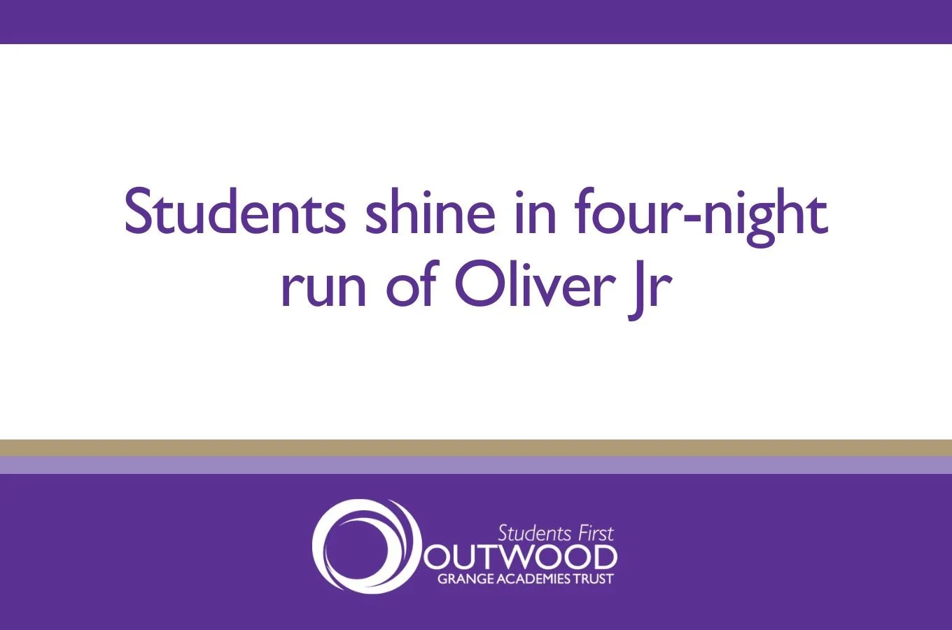 Students shine in four-night run of Oliver Jr