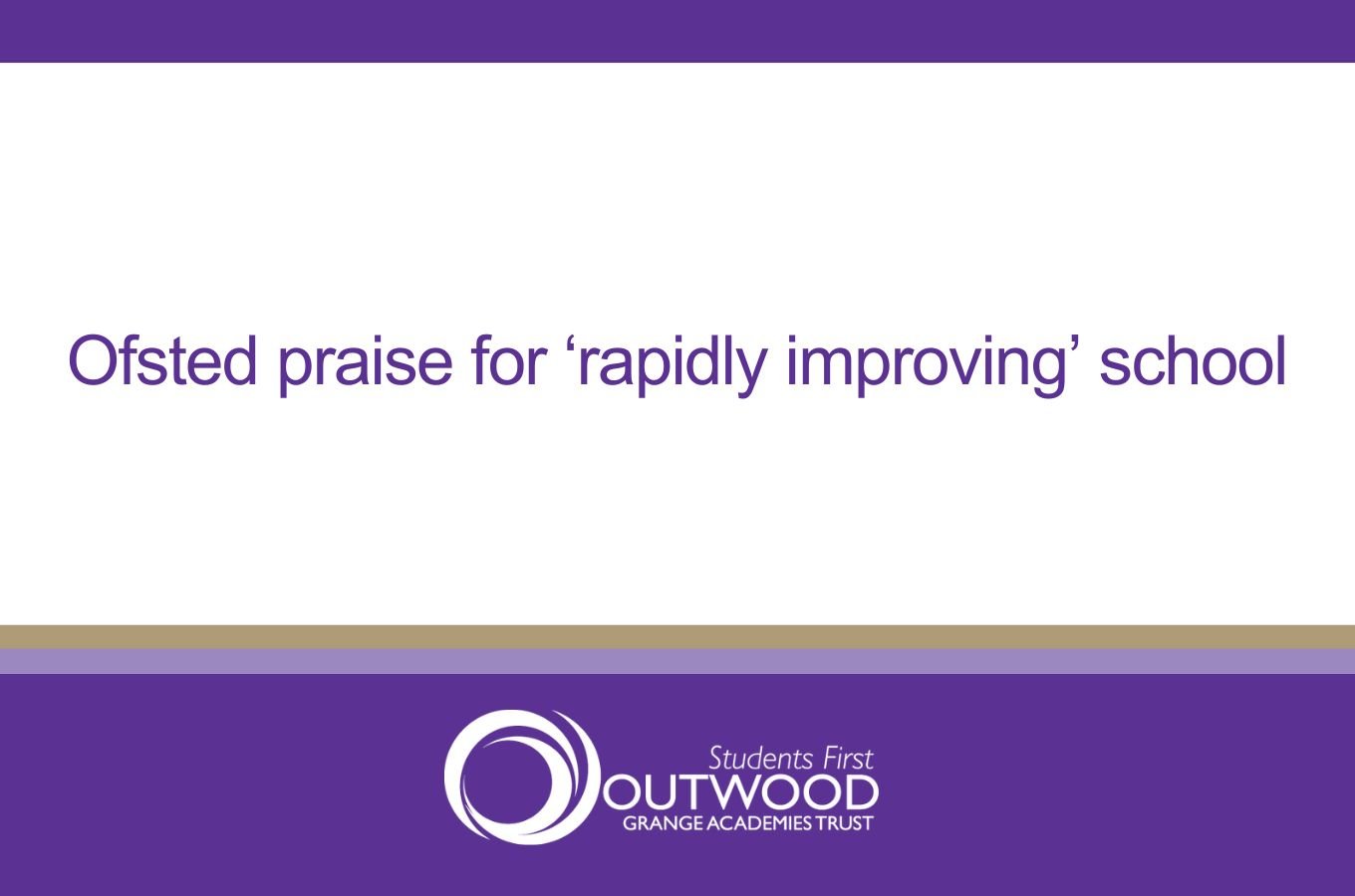 Ofsted praise for ‘rapidly improving’ school