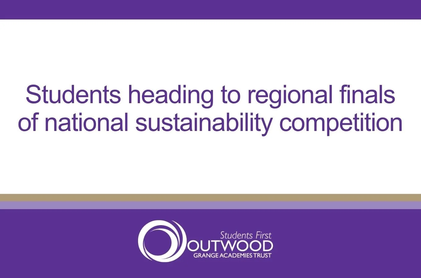 Students heading to regional finals of national sustainability competition