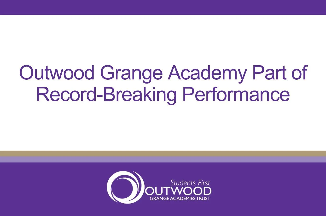 Outwood Grange Academy Part of Record-Breaking Performance