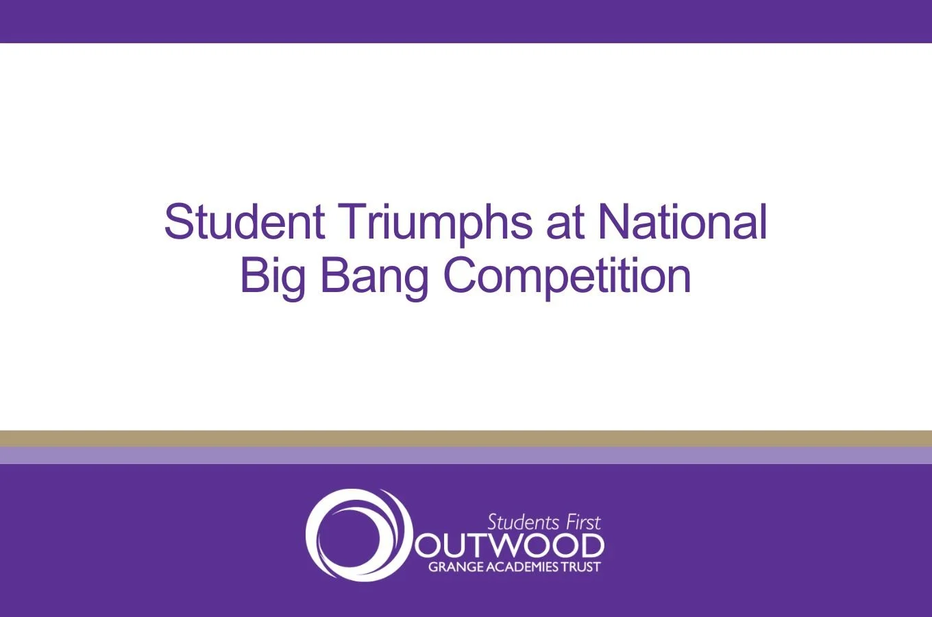 Student Triumphs at National Big Bang Competition
