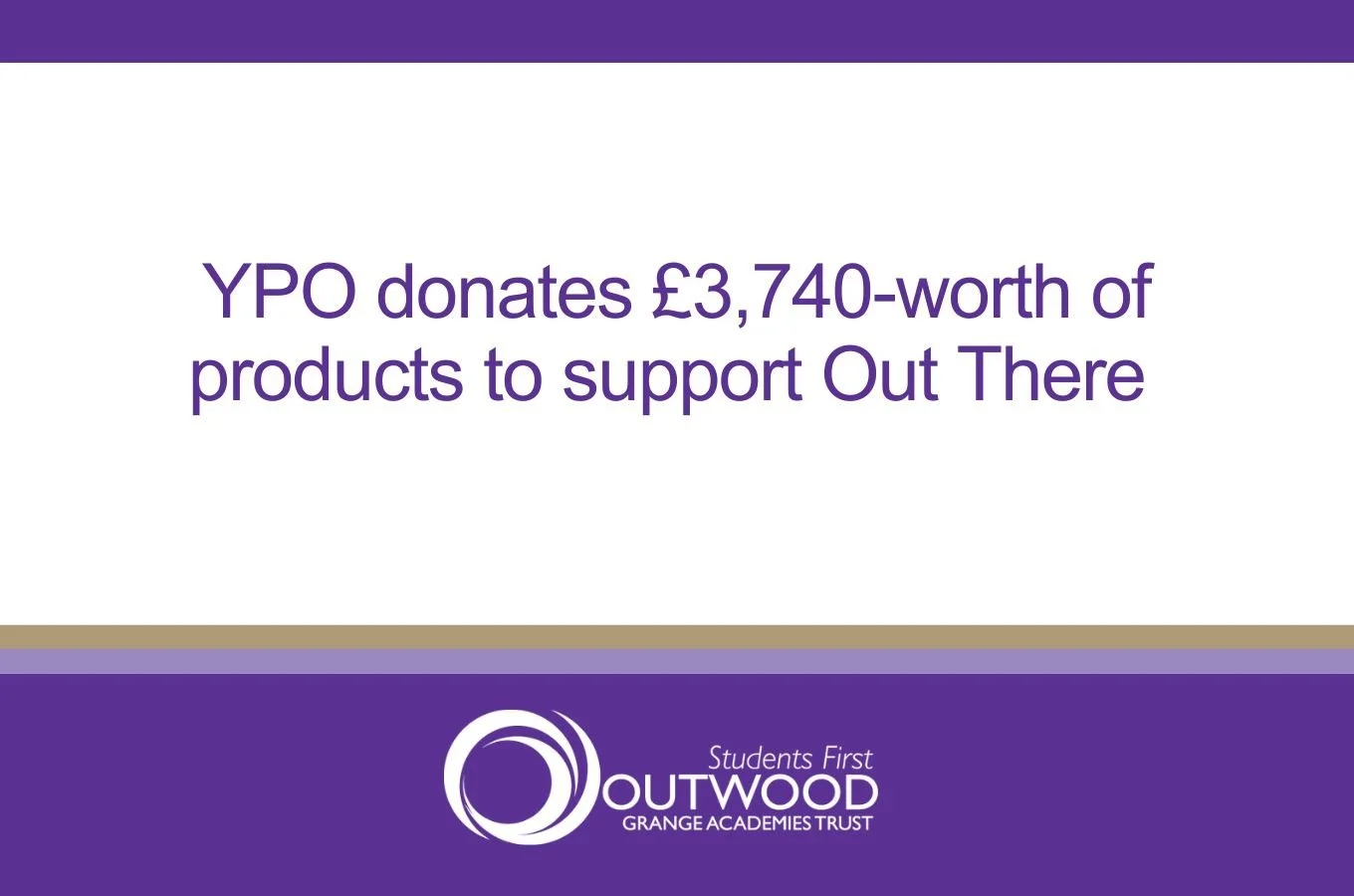 YPO donates £3,740-worth of products to support �ԹϺ��� Out There