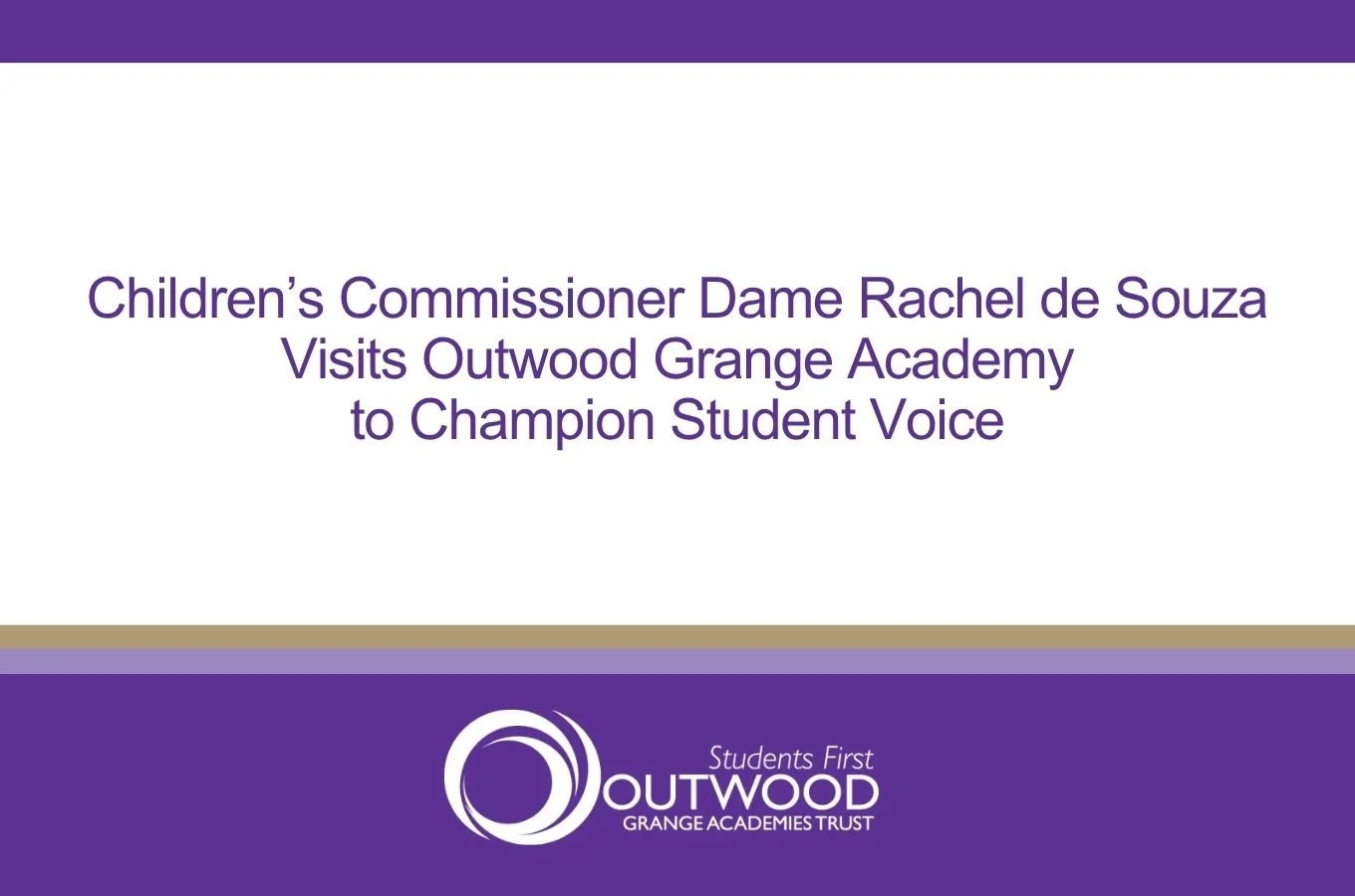 Children’s Commissioner Dame Rachel de Souza Visits �鶹���� Grange Academy to Champion Student Voice