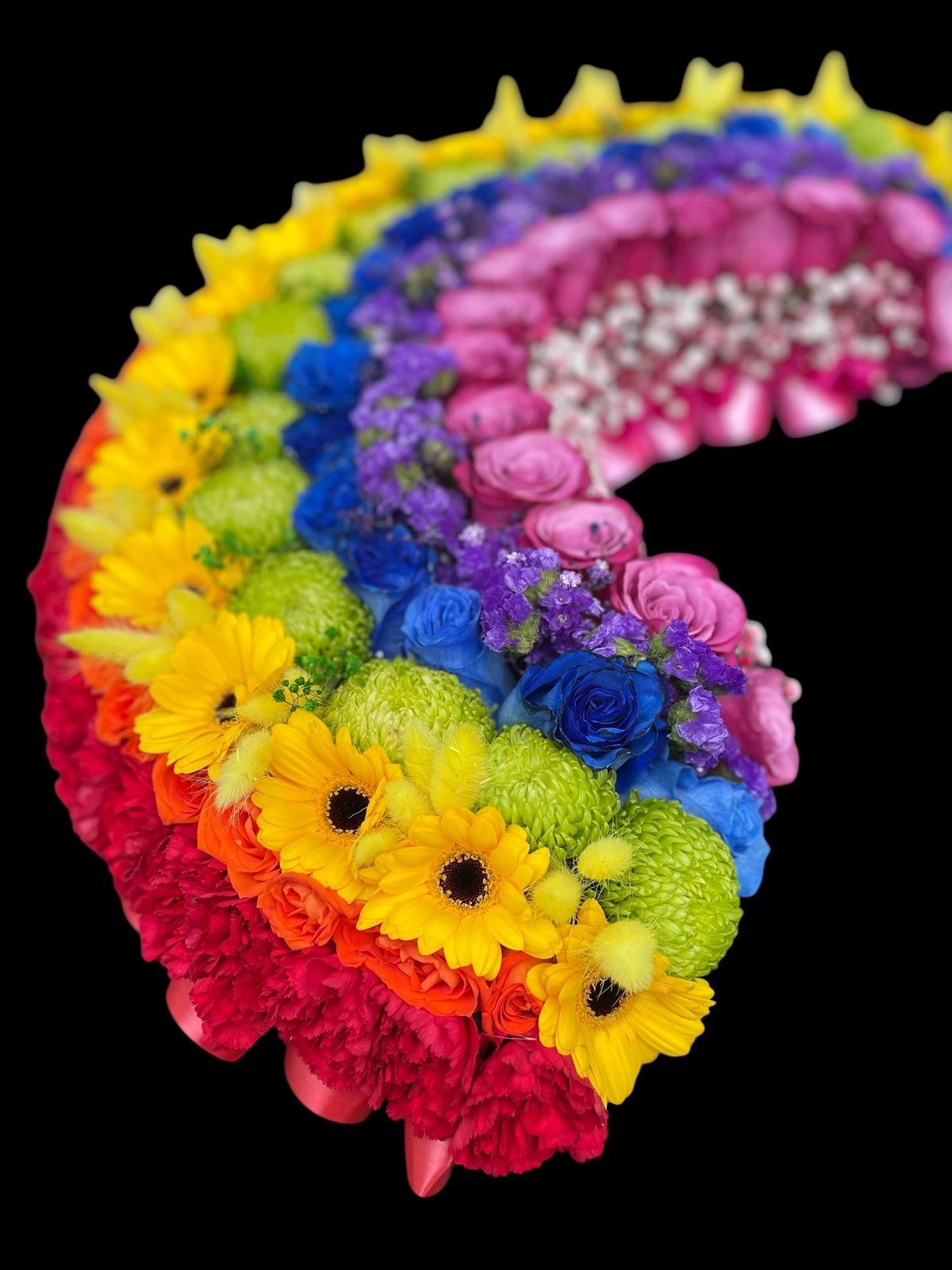 Rainbow Floral Tribute