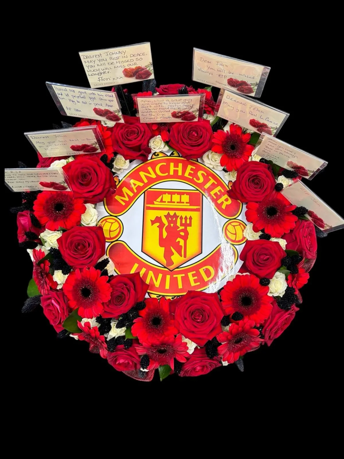 Football Team Badge Floral Tribute