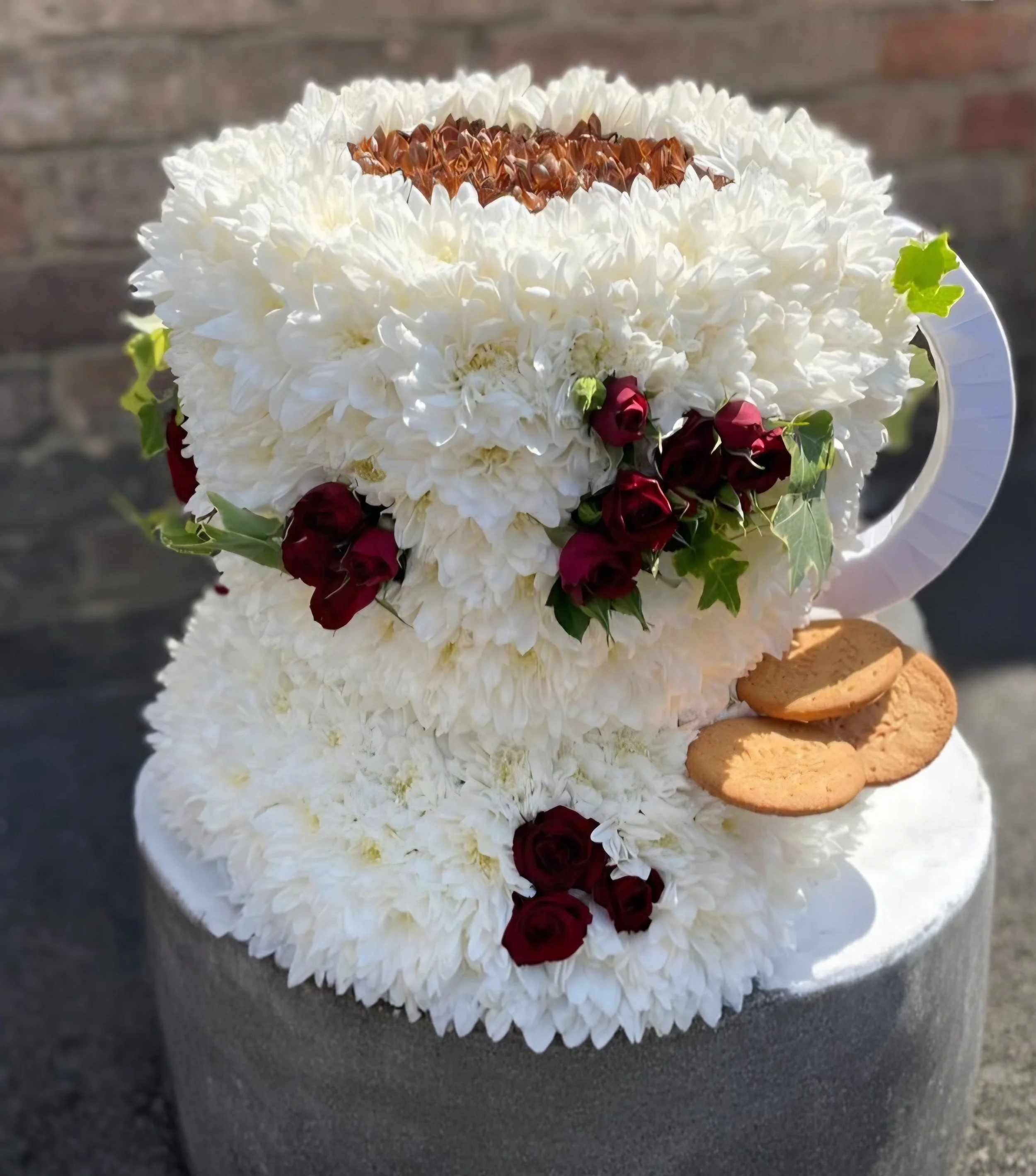 Cup and Saucer Floral Tribute