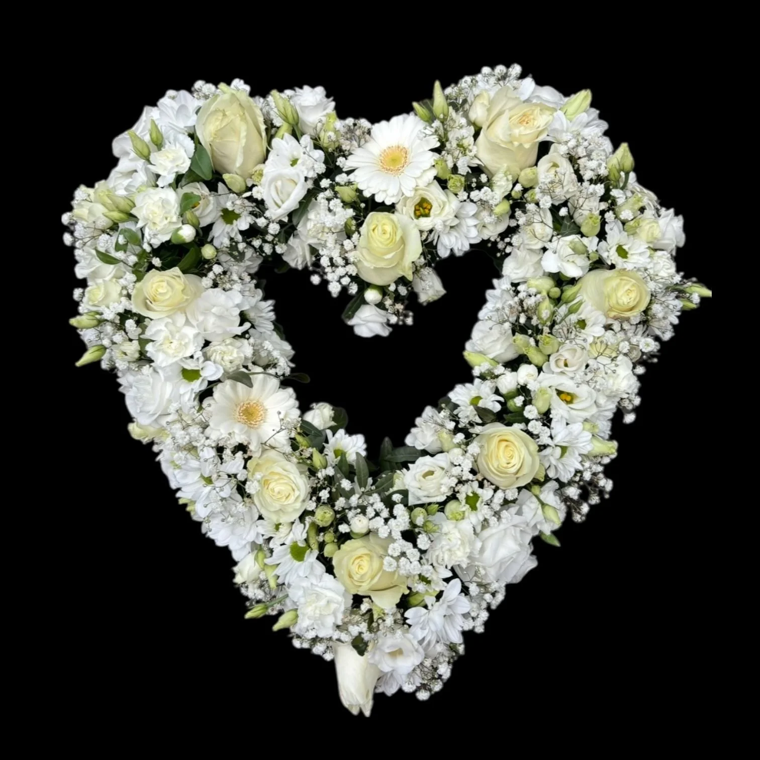 Mixed Floral Open Heart