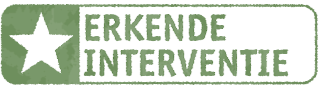 Logo met groene tekst 'ERKENDE INTERVENTIE' en zwarte vleermuisillustraties