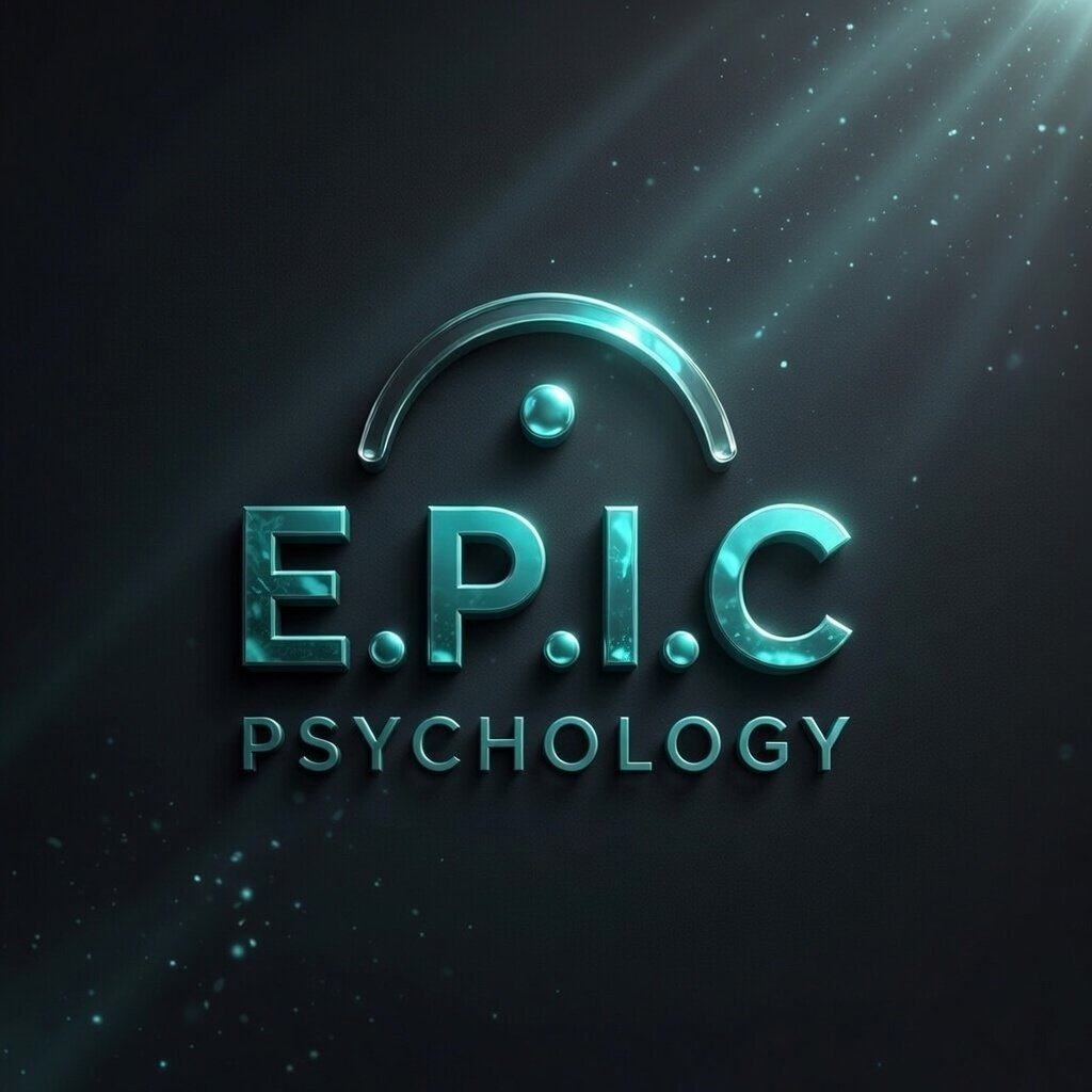 E.P.I.C Psychology logo representing evidence-based psychology, behaviour change, mindset coaching, and decision-making expertise in the UK.