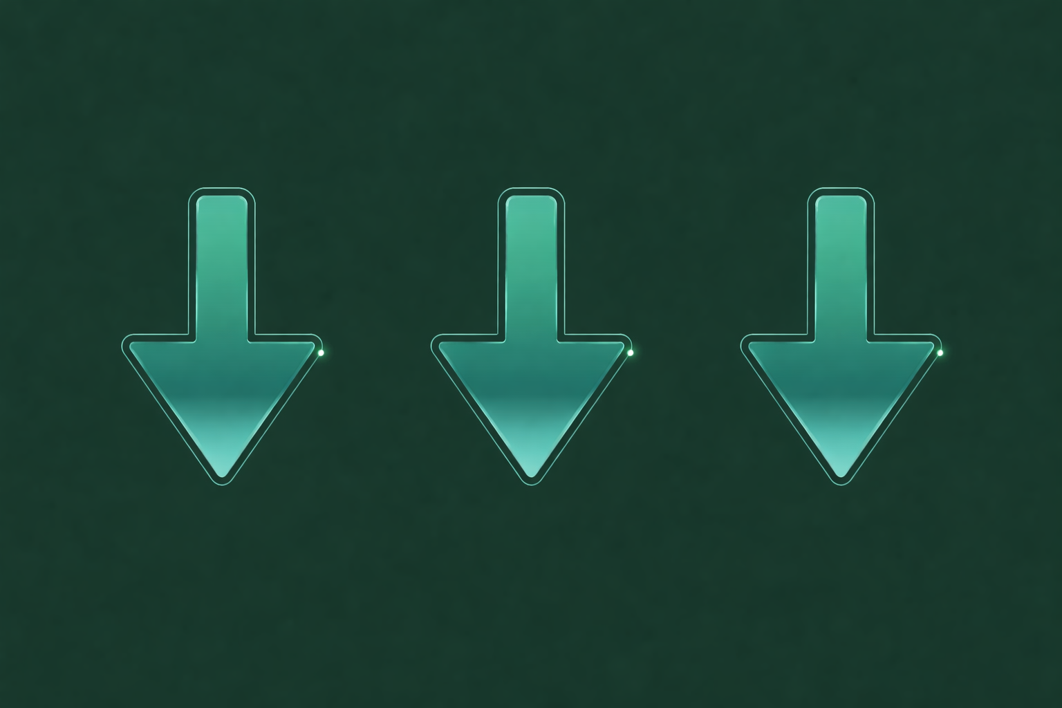 Downward arrows guiding attention to the next step, representing focus, direction, and taking action in behaviour change and psychological development.