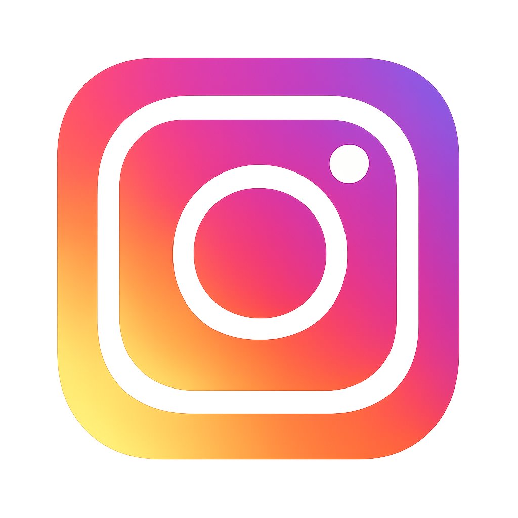 Colorful close-up of the Instagram logo with a gradient of pink, purple, yellow, and orange hues.