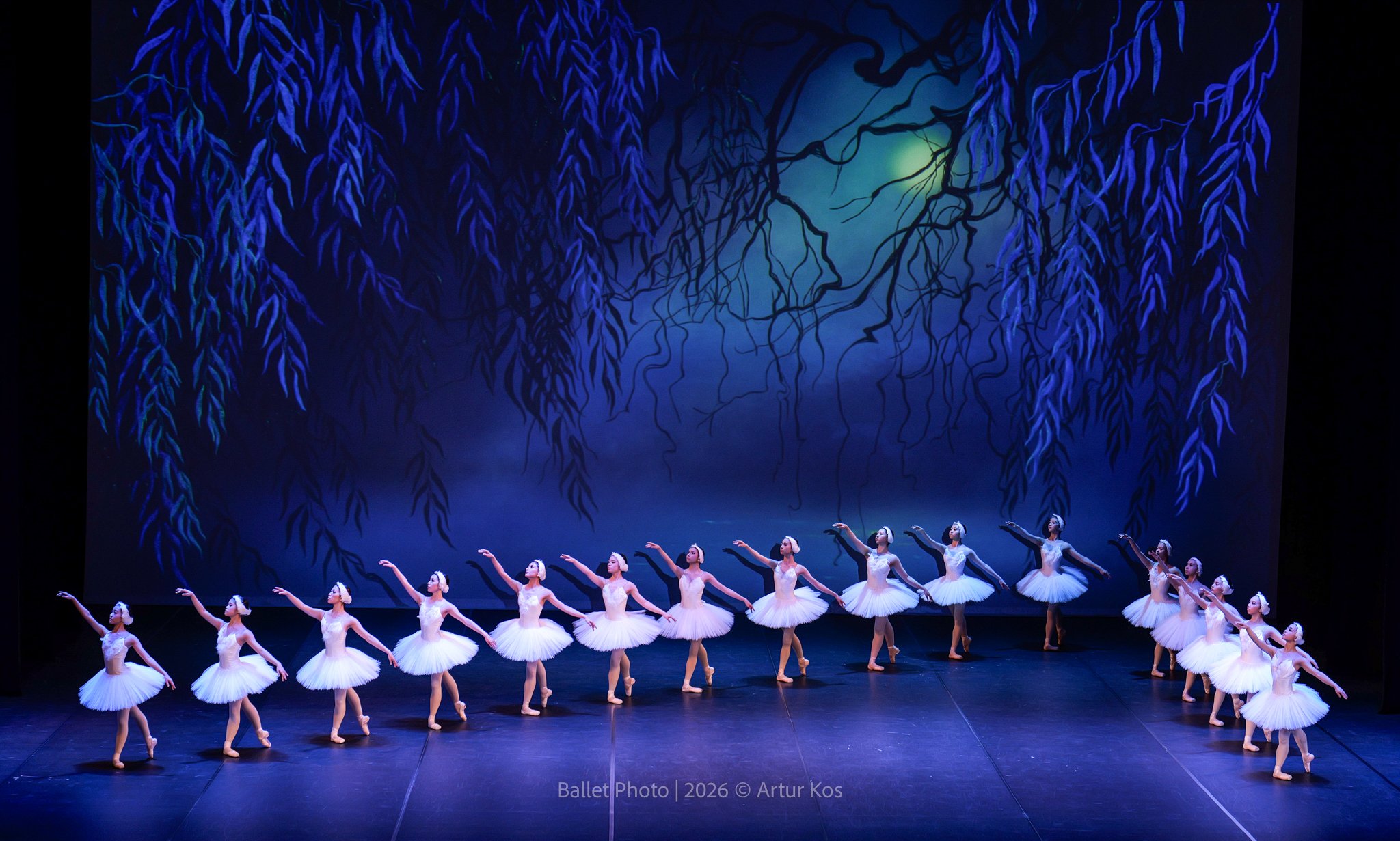 a stage photoshoot