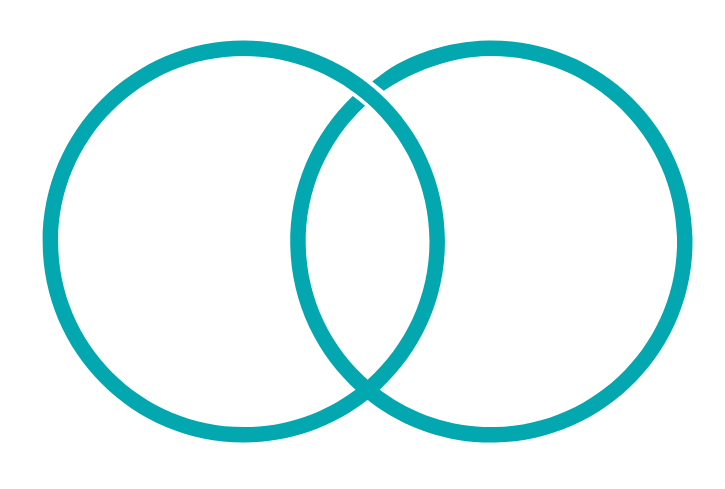 Connected circles icon representing The Midlife Freedom Hub - free supportive community for women navigating perimenopause and menopause