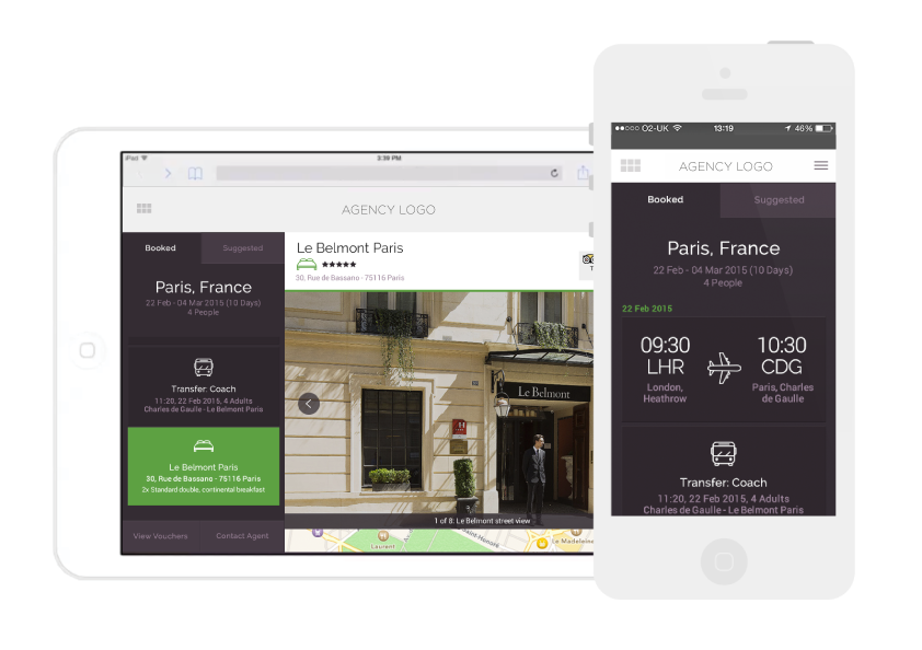 agent-to-traveller booking service and travellers’ itinerary viewer